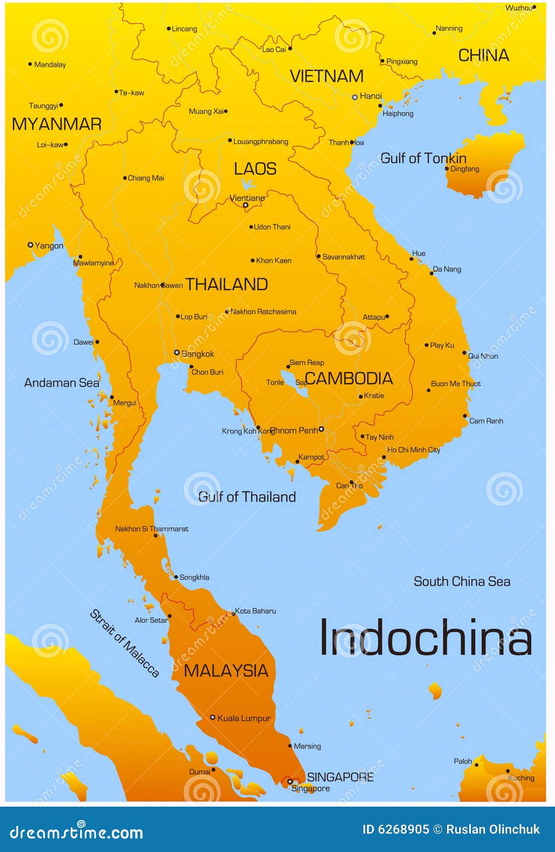 peninsula indochina Asian of