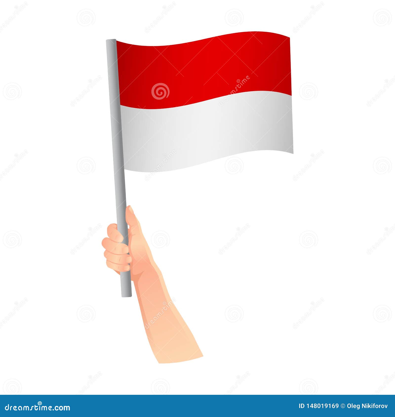 Download Indonesia Flag In Hand Icon Stock Illustration ...