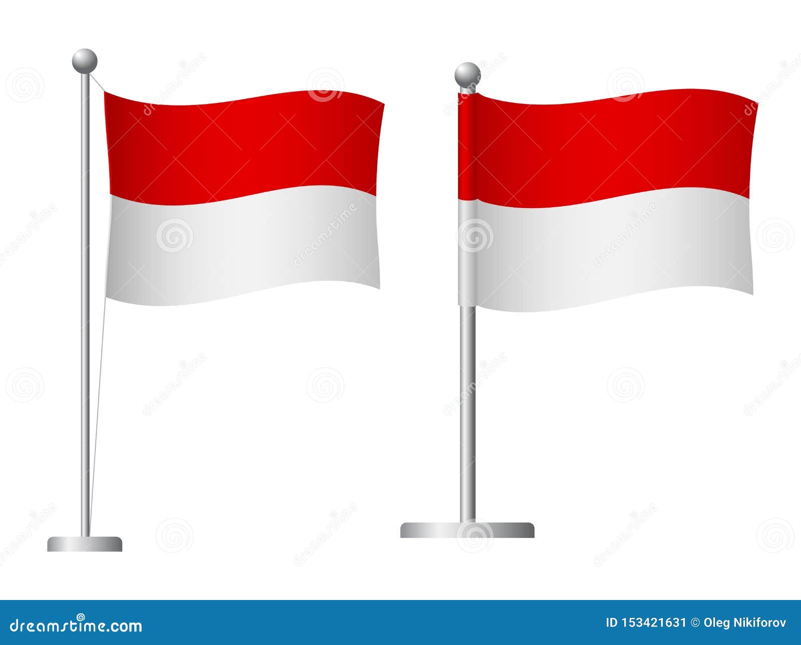 Download Indonesia Flag On Pole Icon Stock Illustration ...