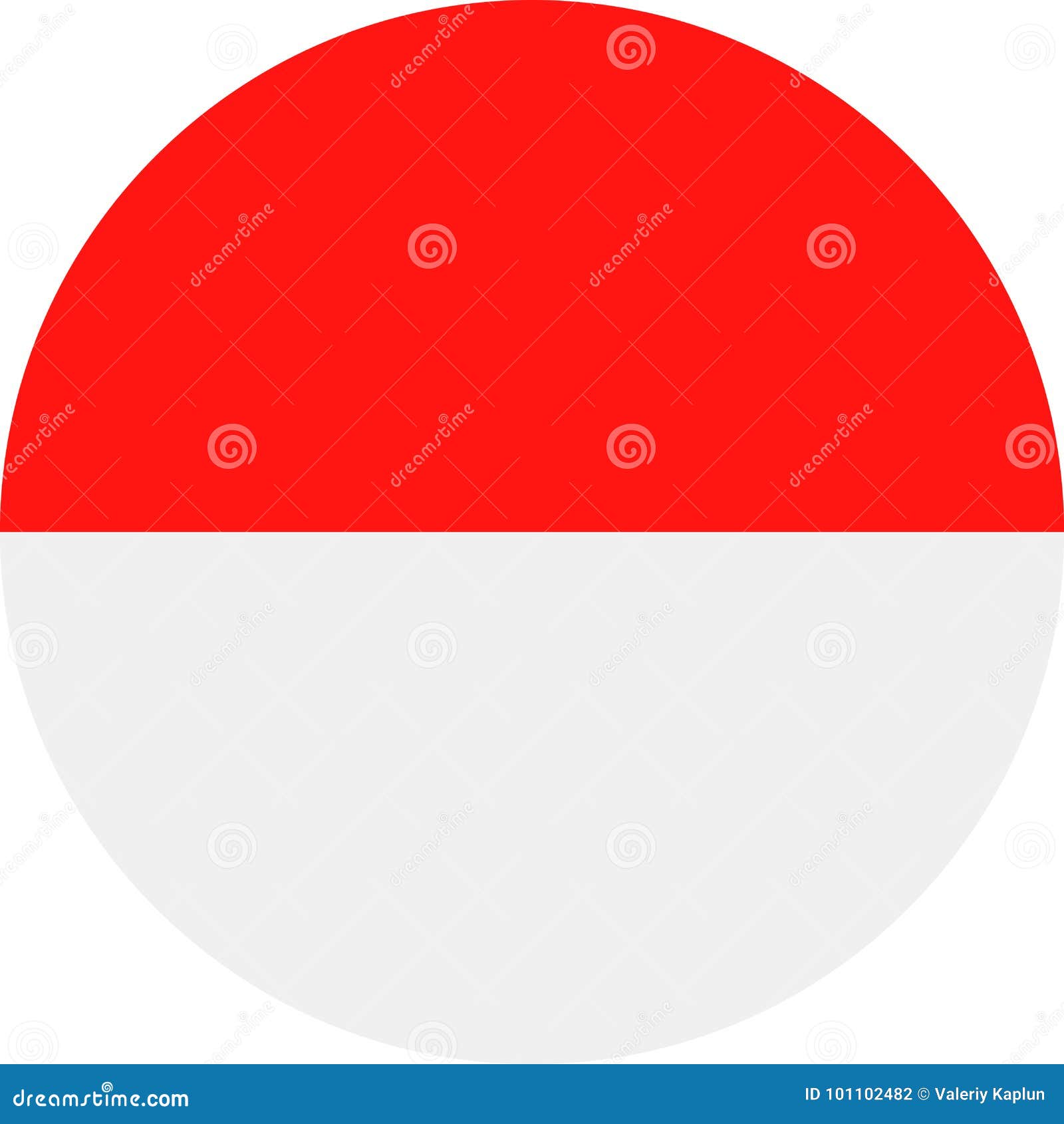 Download Indonesia Flag Vector Round Flat Icon Stock Illustration ...