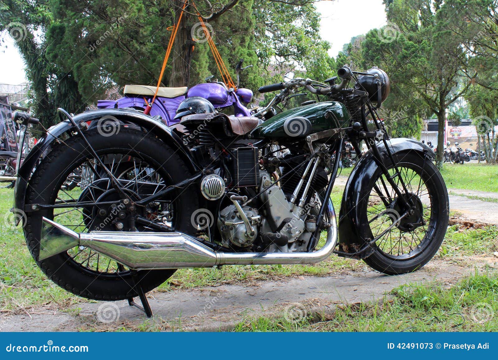 Indonesia Motorcycle Antique Stock Image - Image of united, kingdom