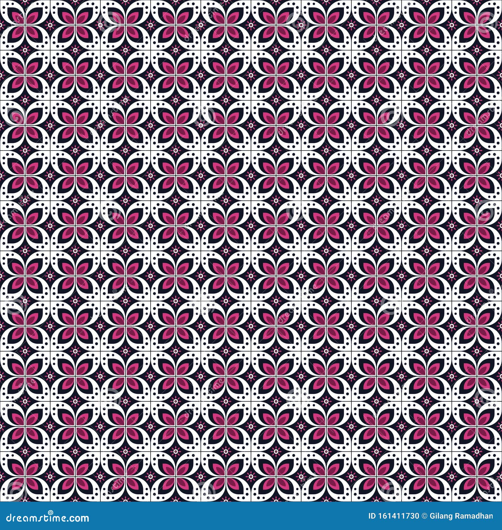 Indonesian Batik  Seamless Pattern  With Various Motif 