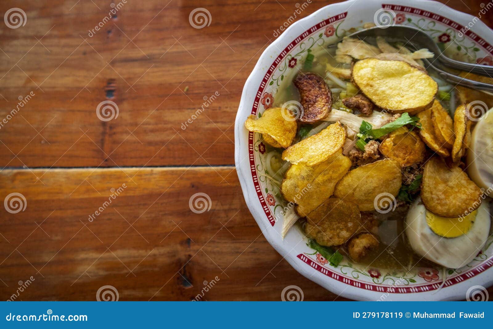 Indonesian Chicken soup stock image. Image of cooking - 279178119