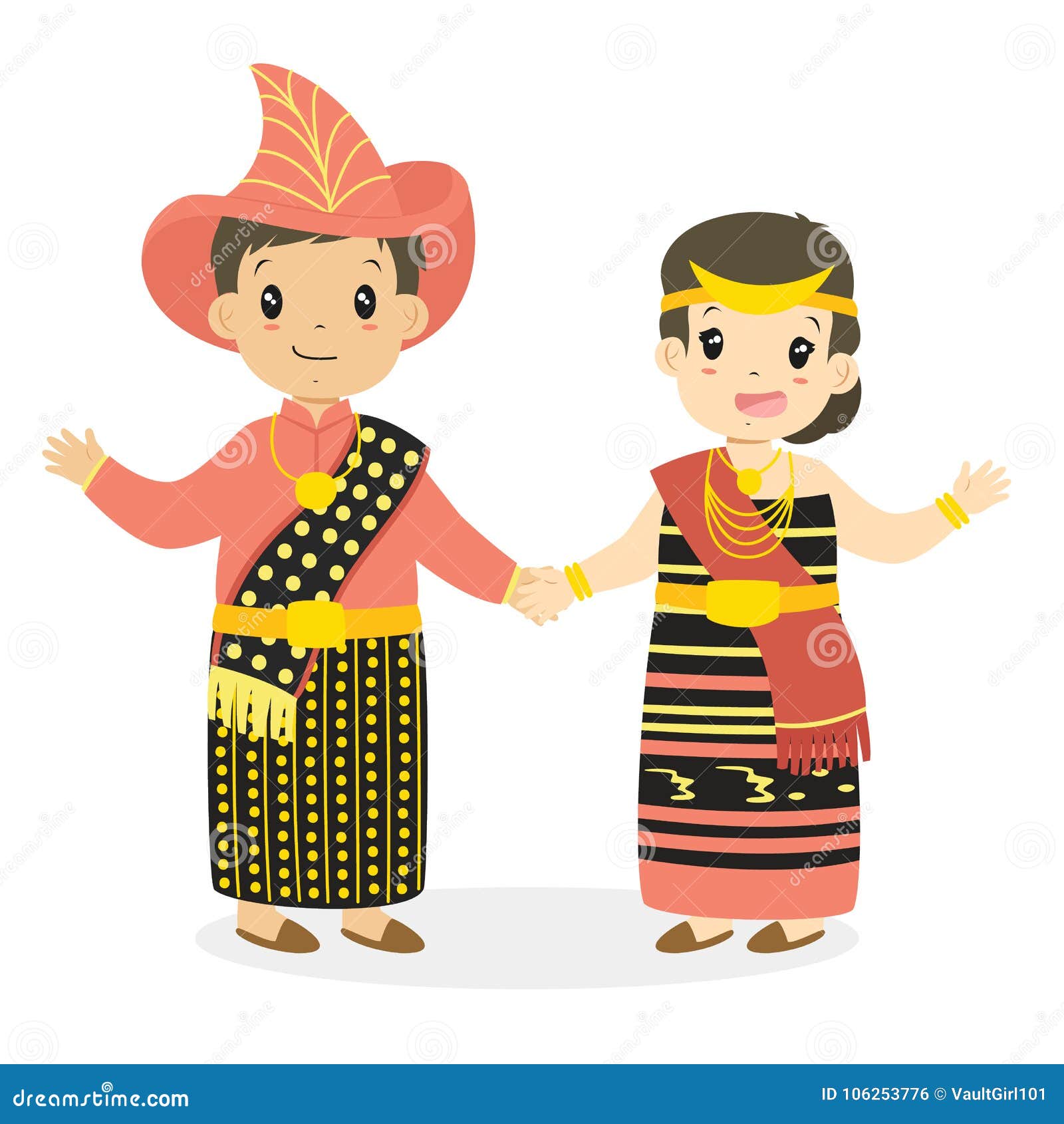 indonesian children, couple wearing nusa tenggara timur