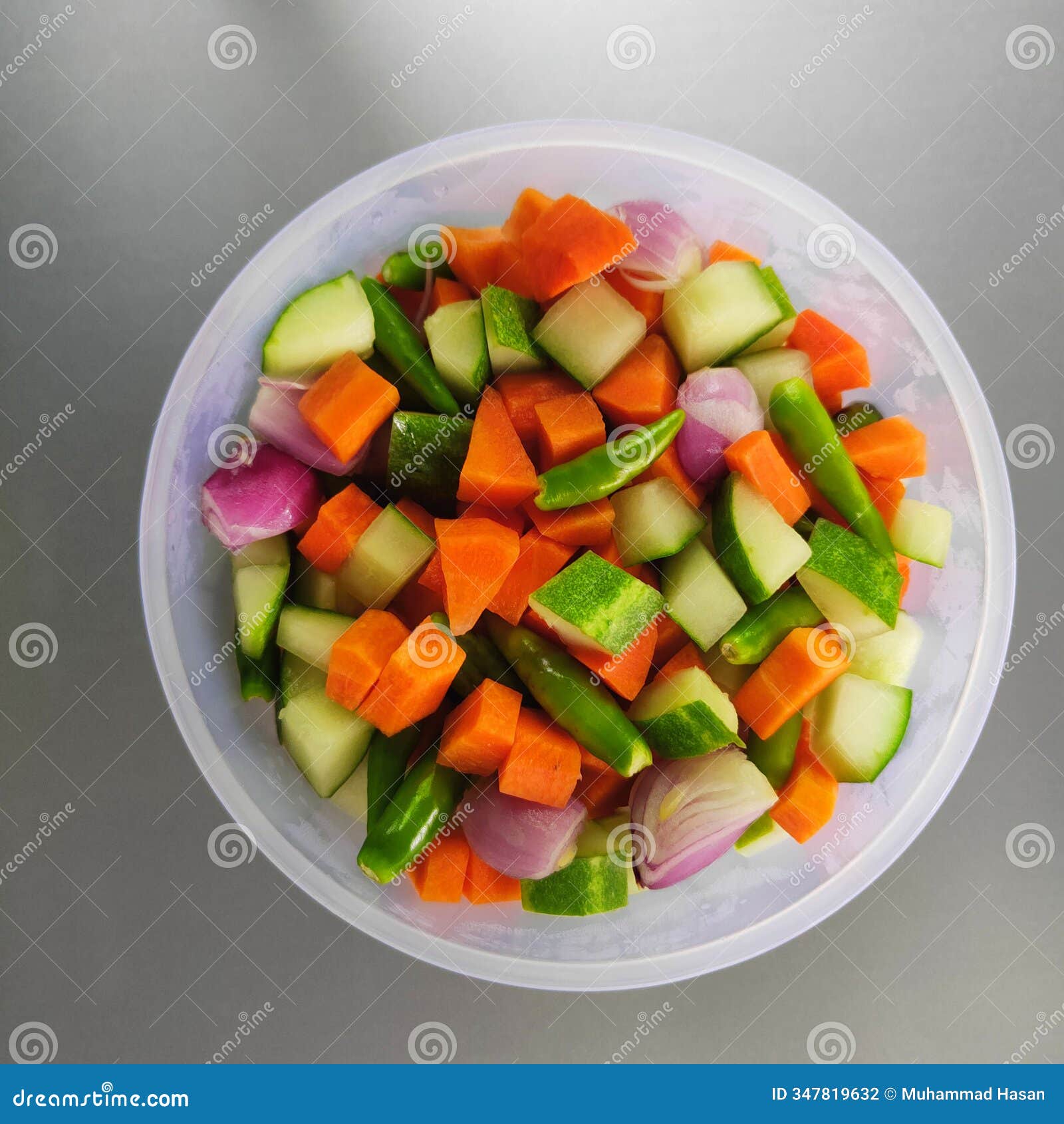 Indonesian Cucumber Pickle in Jar from Close Up View Stock Photo