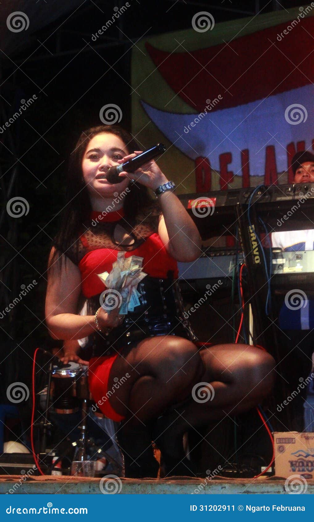 Indonesian Dangdut Music Performance Editorial Photo 