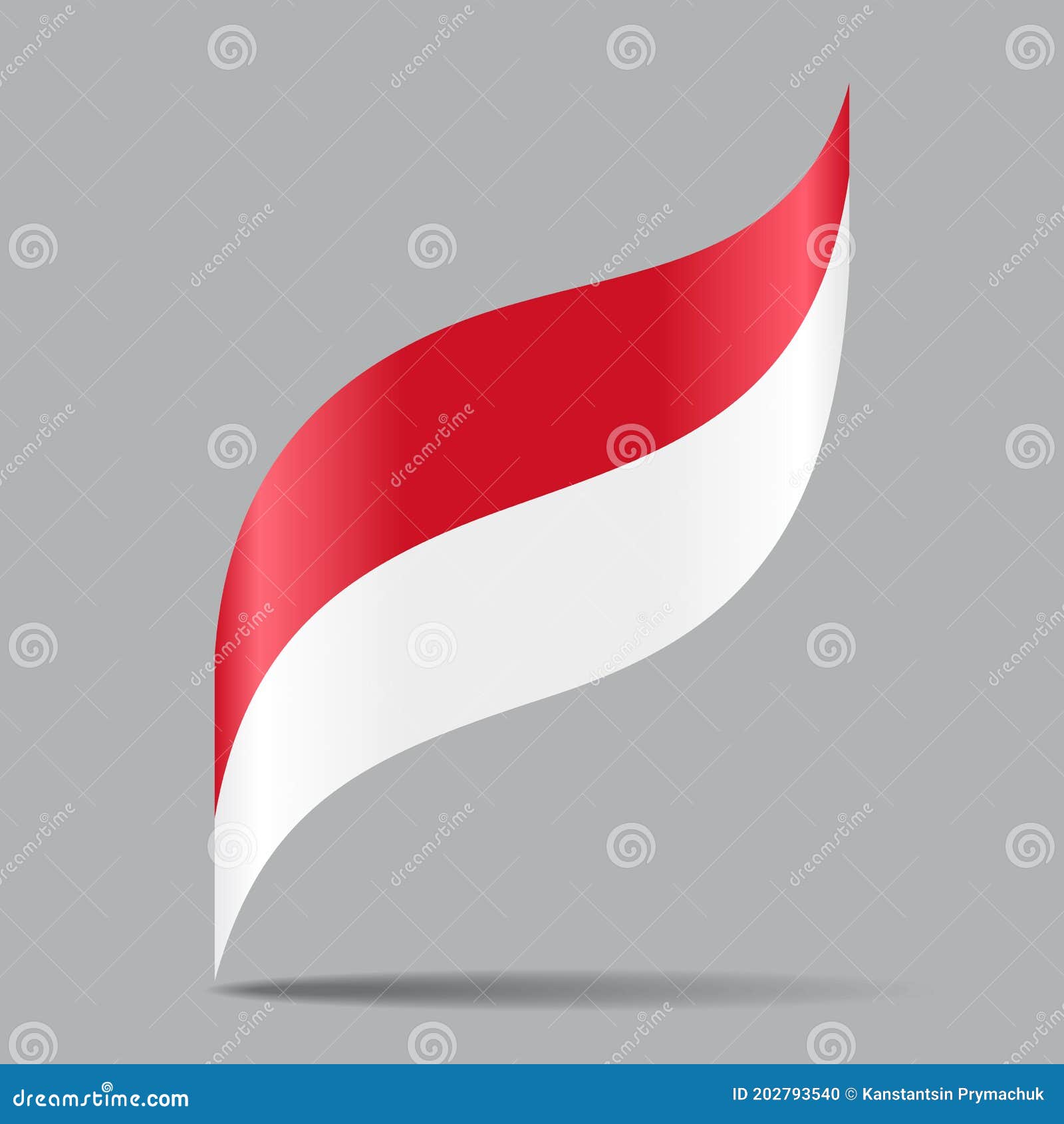 Indonesian Flag Wavy Abstract Background. Vector Illustration Stock ...