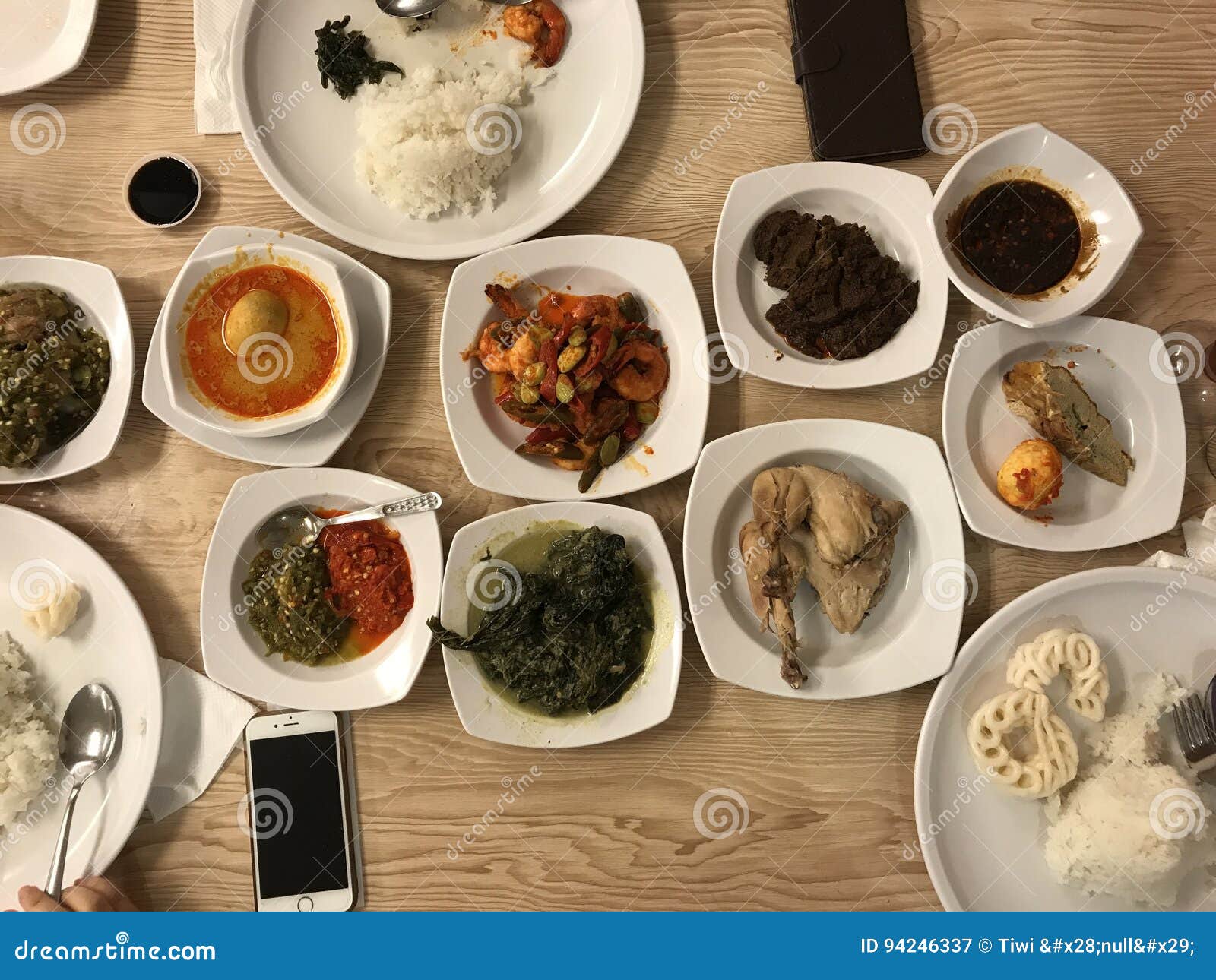 Indonesian food stock image. Image of padang, luckyplaza - 94246337