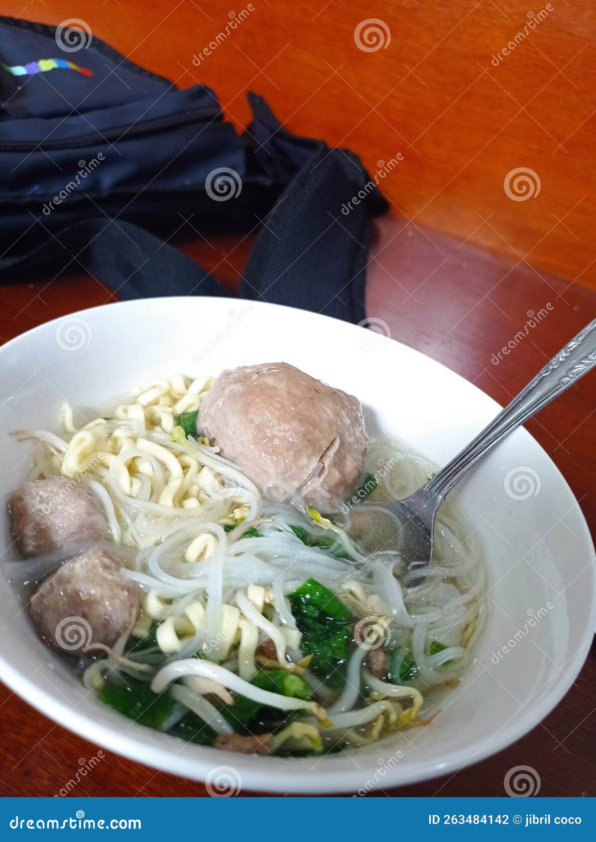 Indonesian food meatballs stock photo. Image of tastes - 263484142