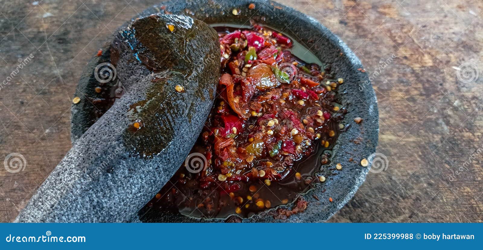 Indonesian raw chili sauce stock photo. Image of indonesian 225399988