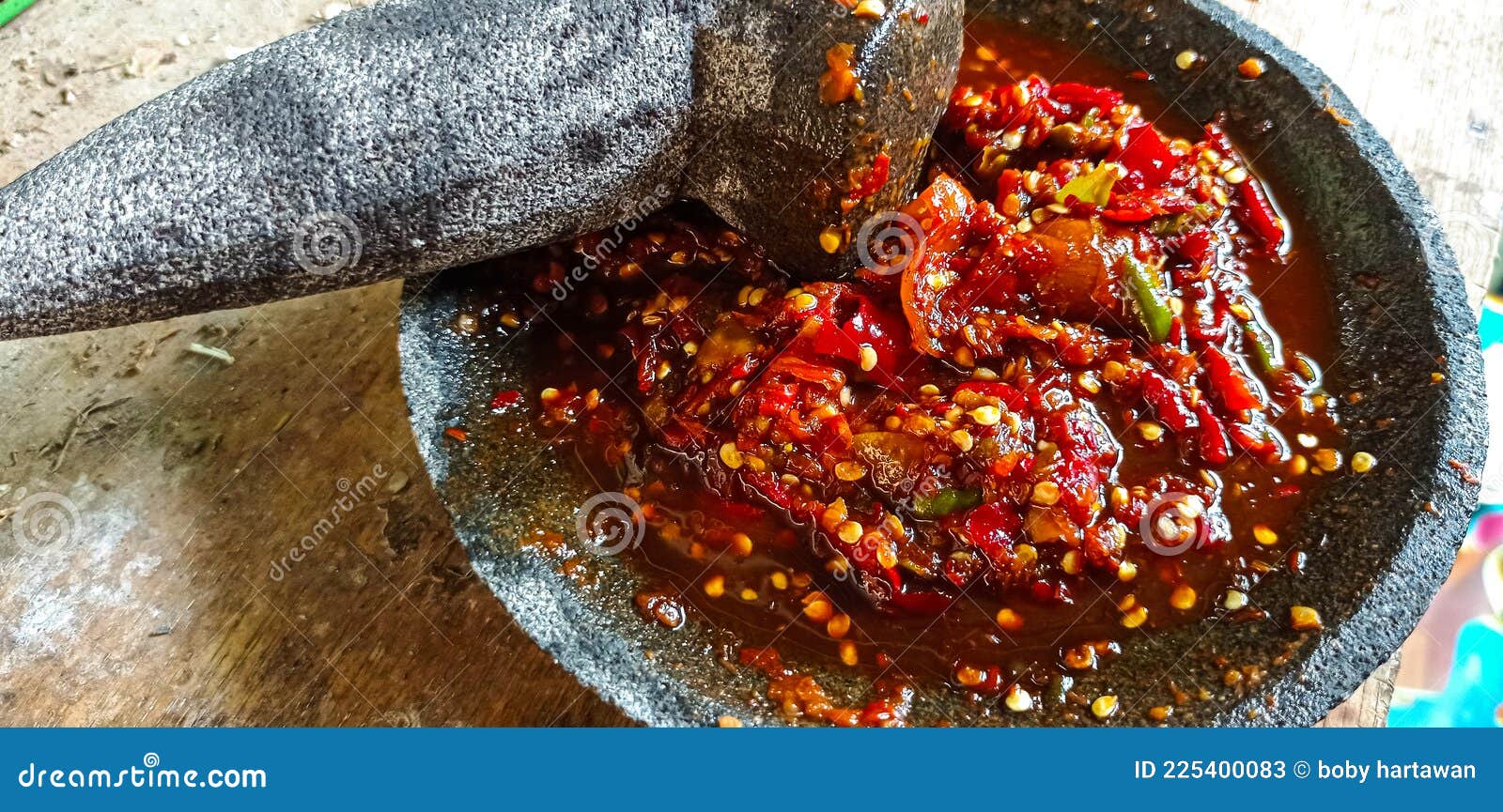 Indonesian raw chili sauce stock image. Image of cuisine 225400083