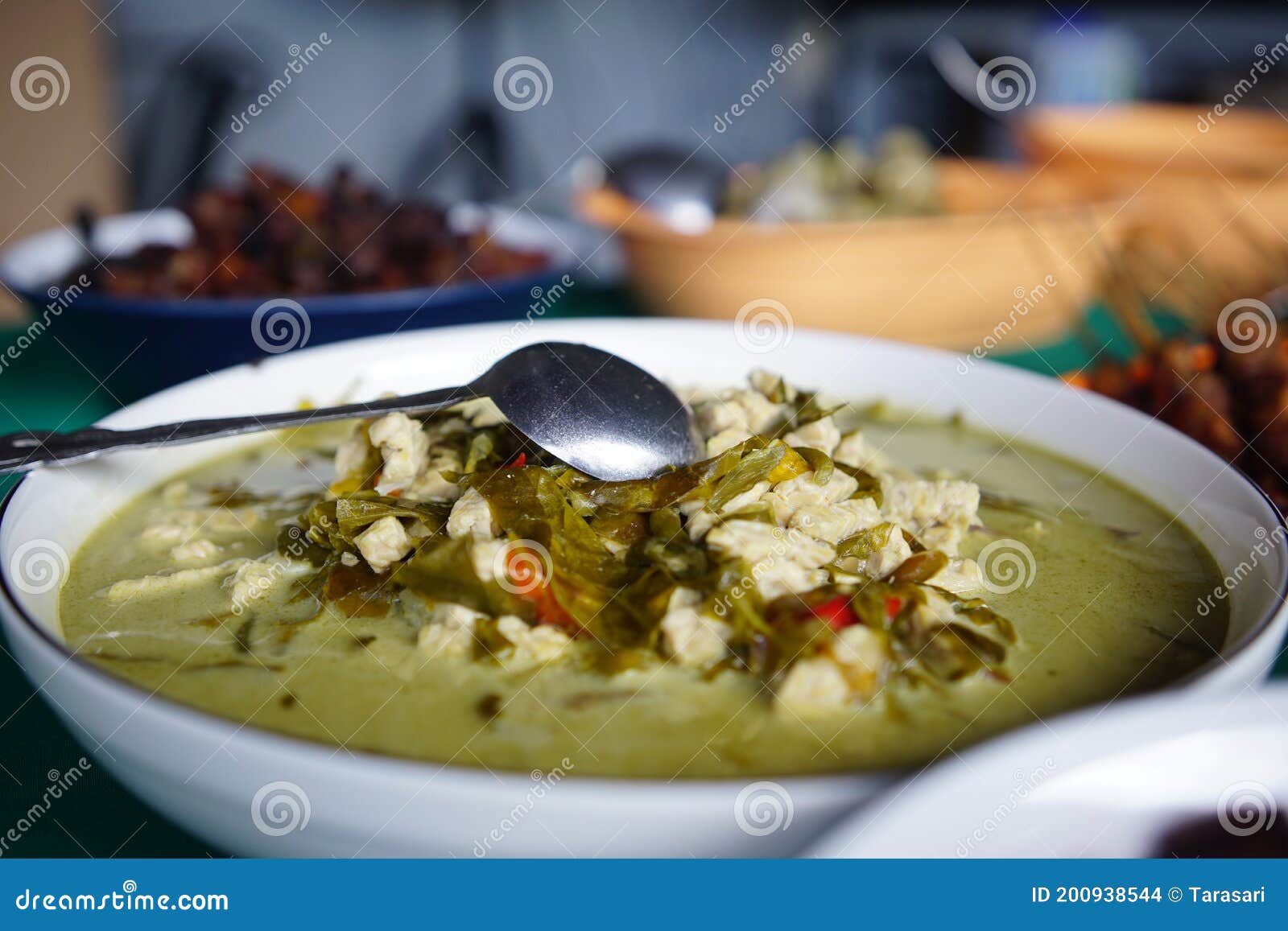 Indonesian Tempeh and Vegetable Soup Stock Photo Image of dinner