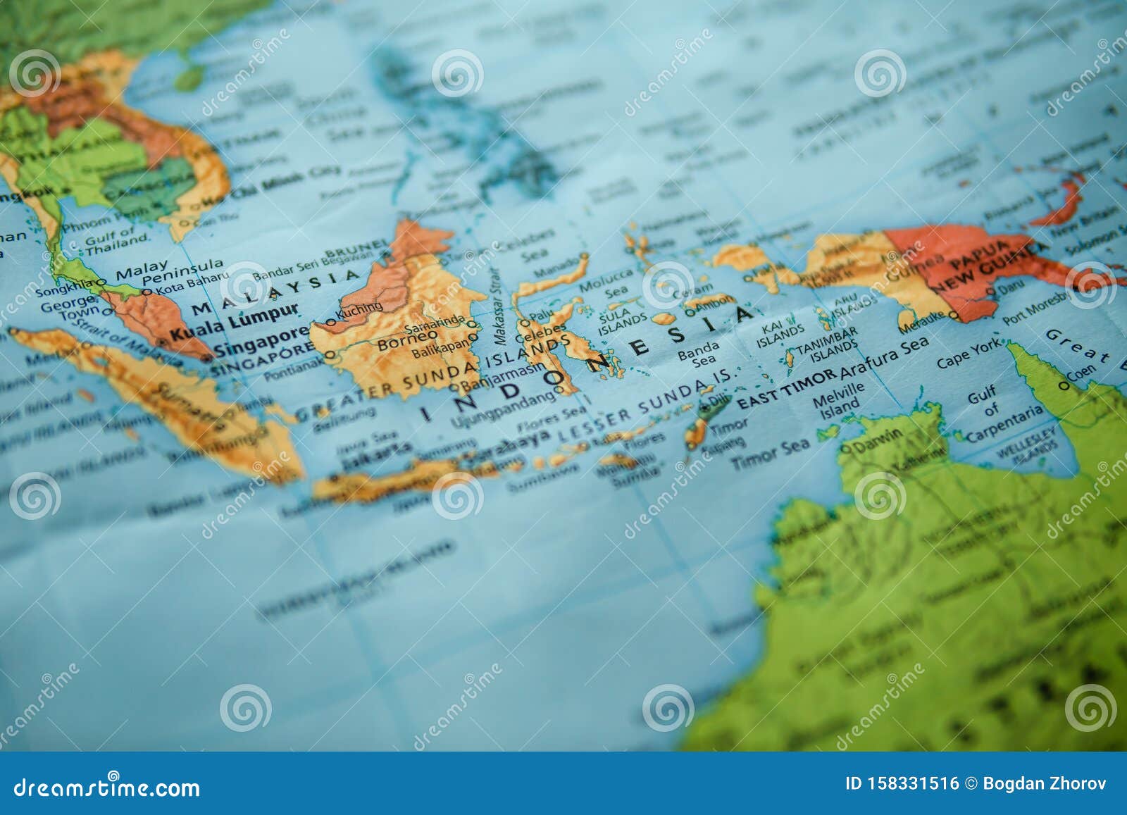  Indonesien  auf der Karte stockfoto Bild von karte 