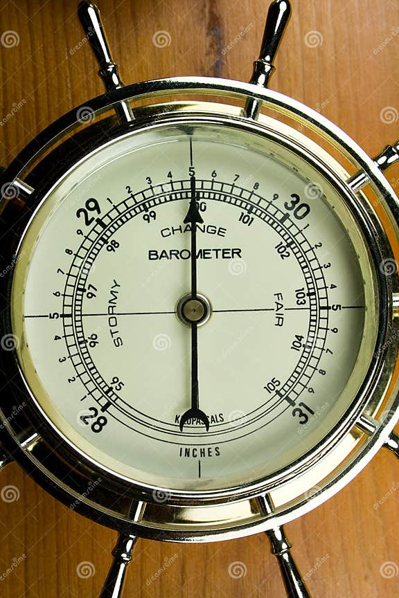 Indoor Barometer stock photo. Image of outside, inches 21677630