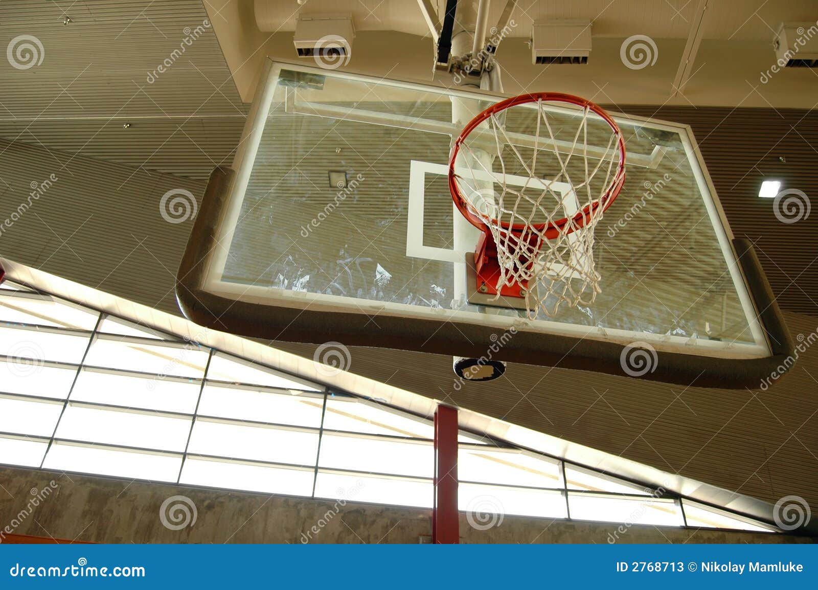 Indoor basketball hoop stock image. Image of inside, indoors 2768713