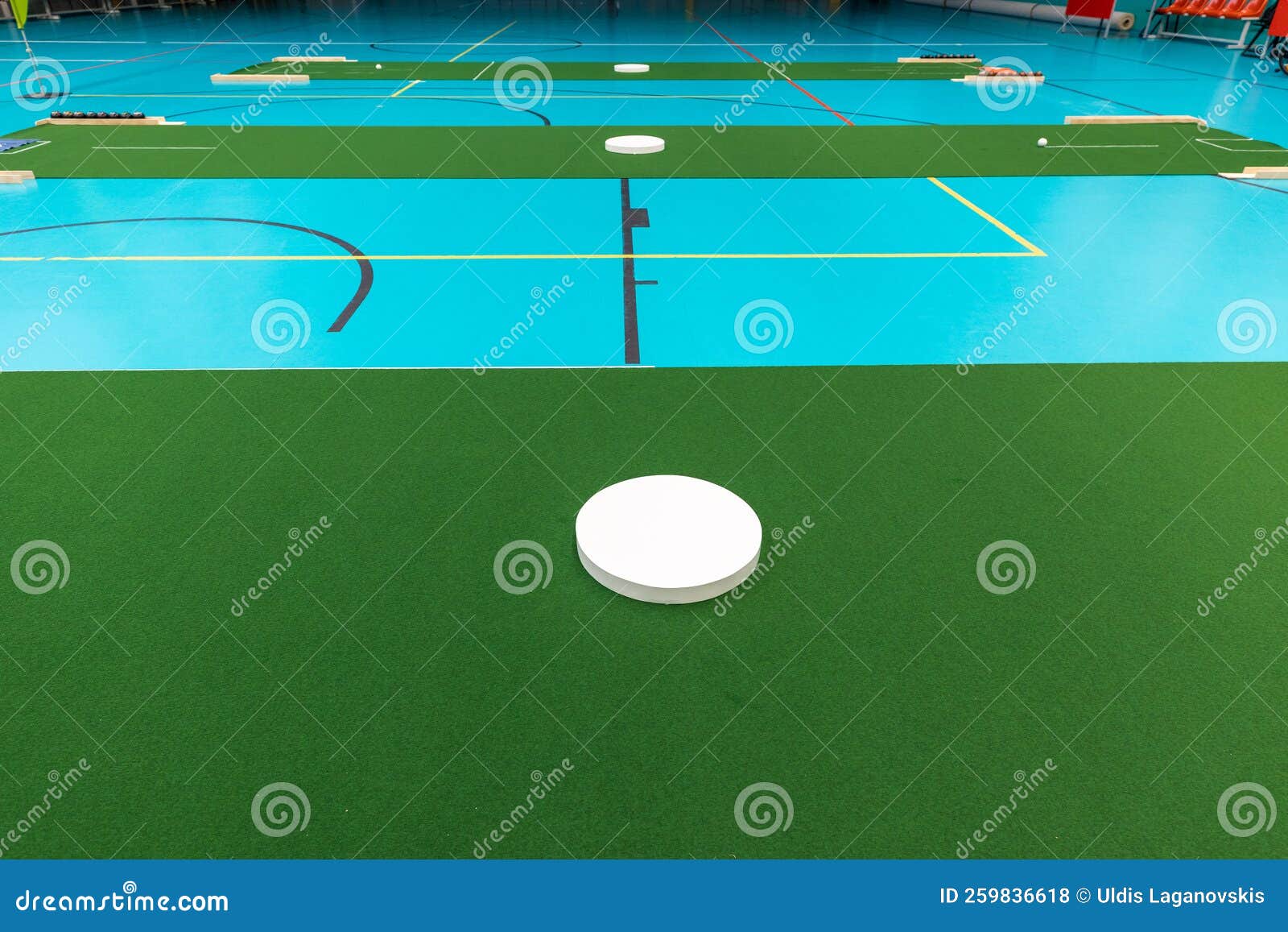 Indoor Bowls Carpets or Lawn Bowls or Lawn Bowling Stock Photo Image