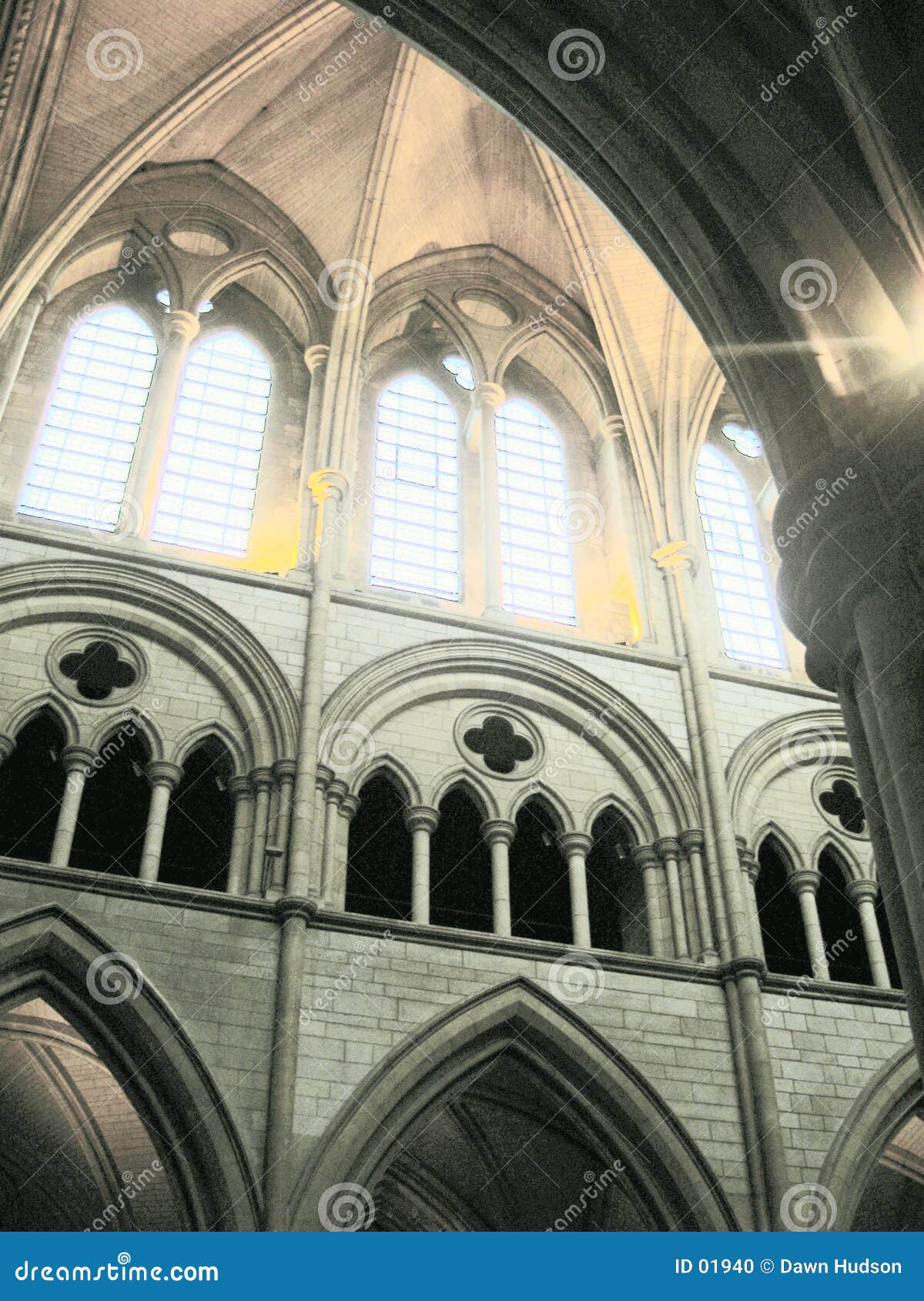 indoor church archways