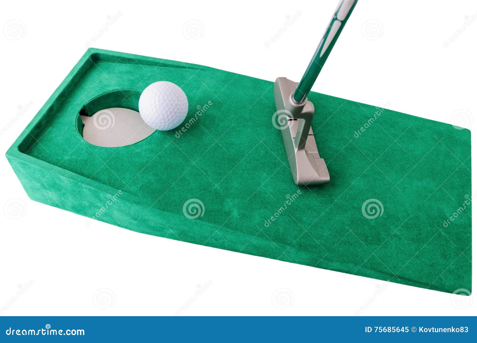 Indoor mini golf stock image. Image of lawn, hole, hobbies 75685645