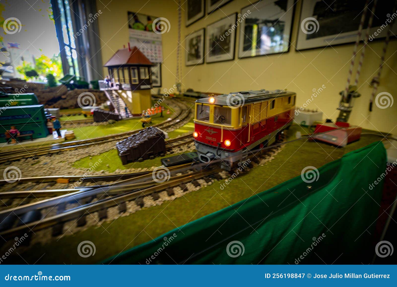 Railway Modeling Sample of Large Models Stock Image Image of