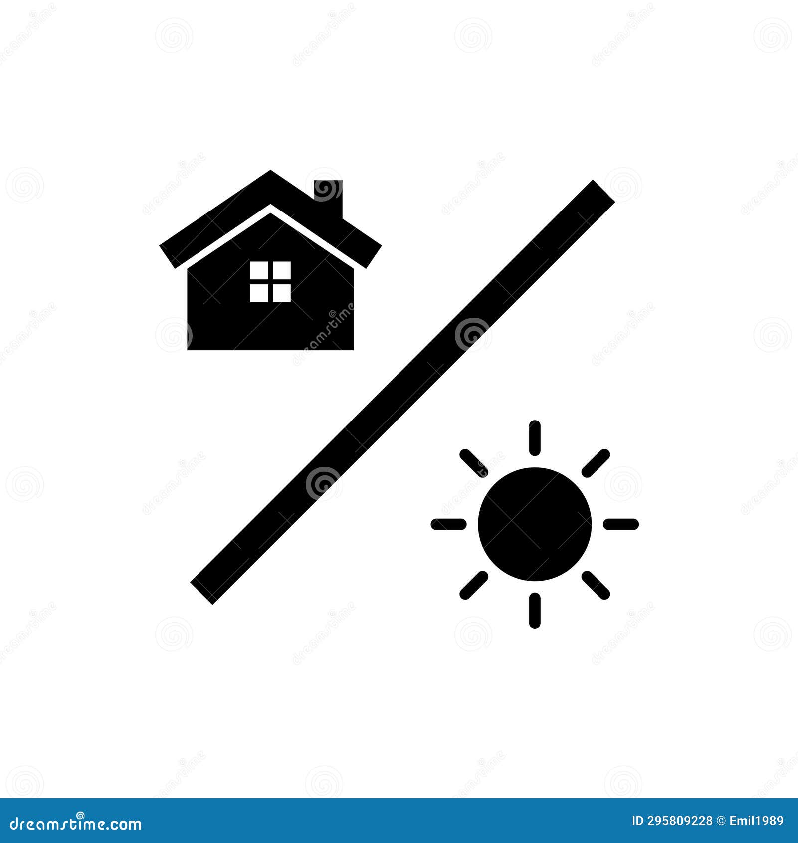 Indoor and Outdoor Use Icon. Stock Illustration Illustration of