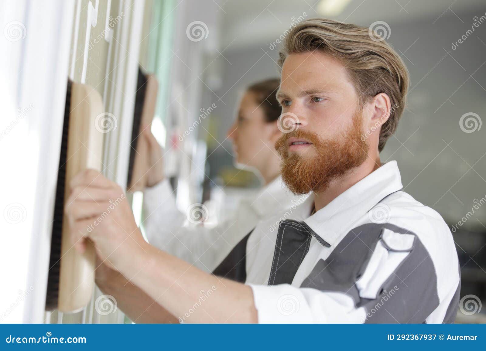 Indoor Roll Paint Wall with Brush Stock Image Image of wall