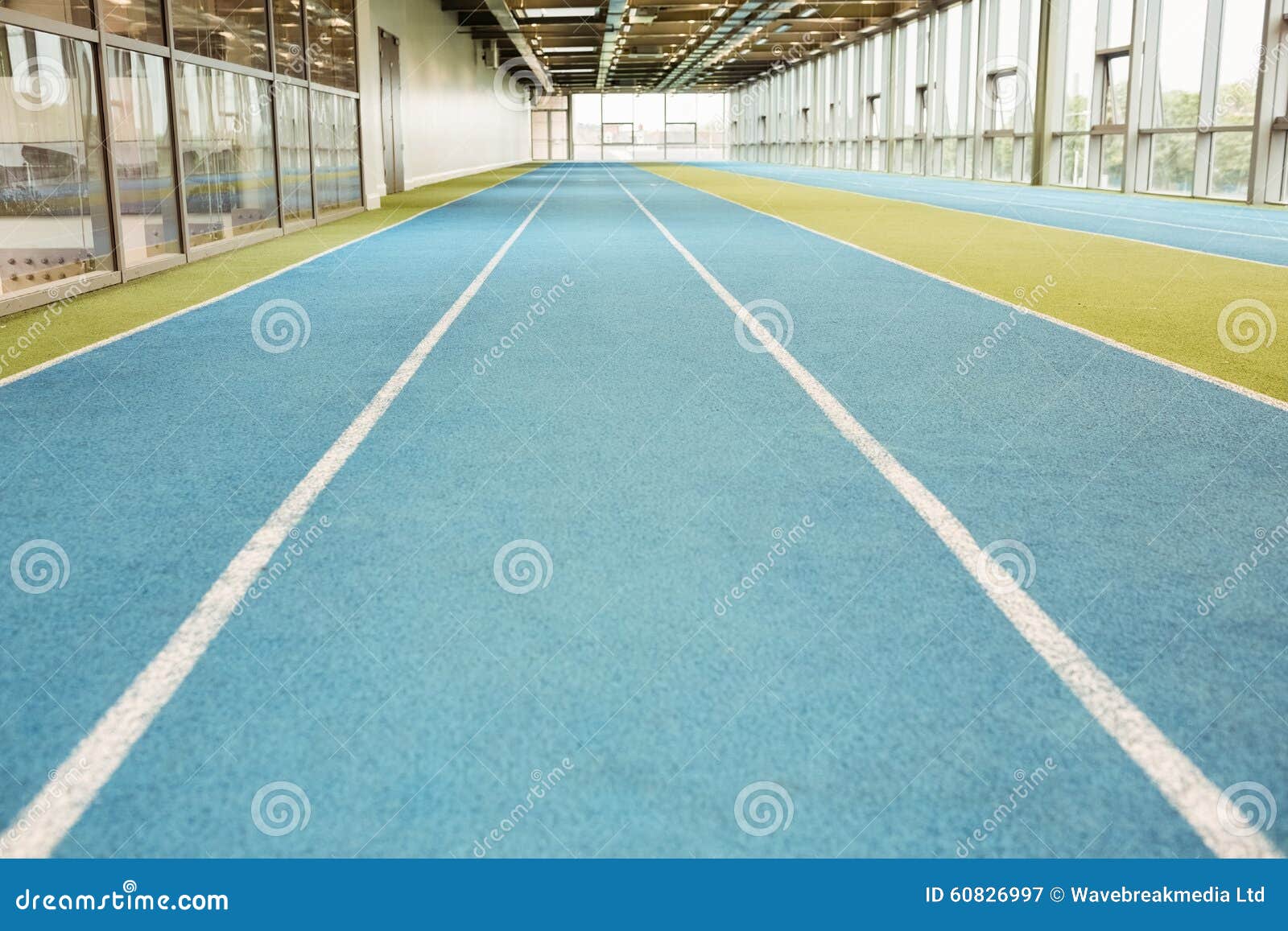 Indoor running track stock image. Image of people, sport 60826997
