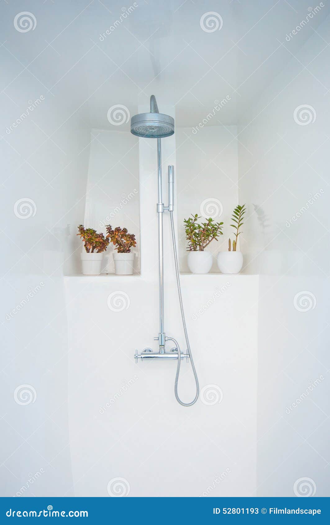 Indoor shower stock image. Image of bath, residential 52801193