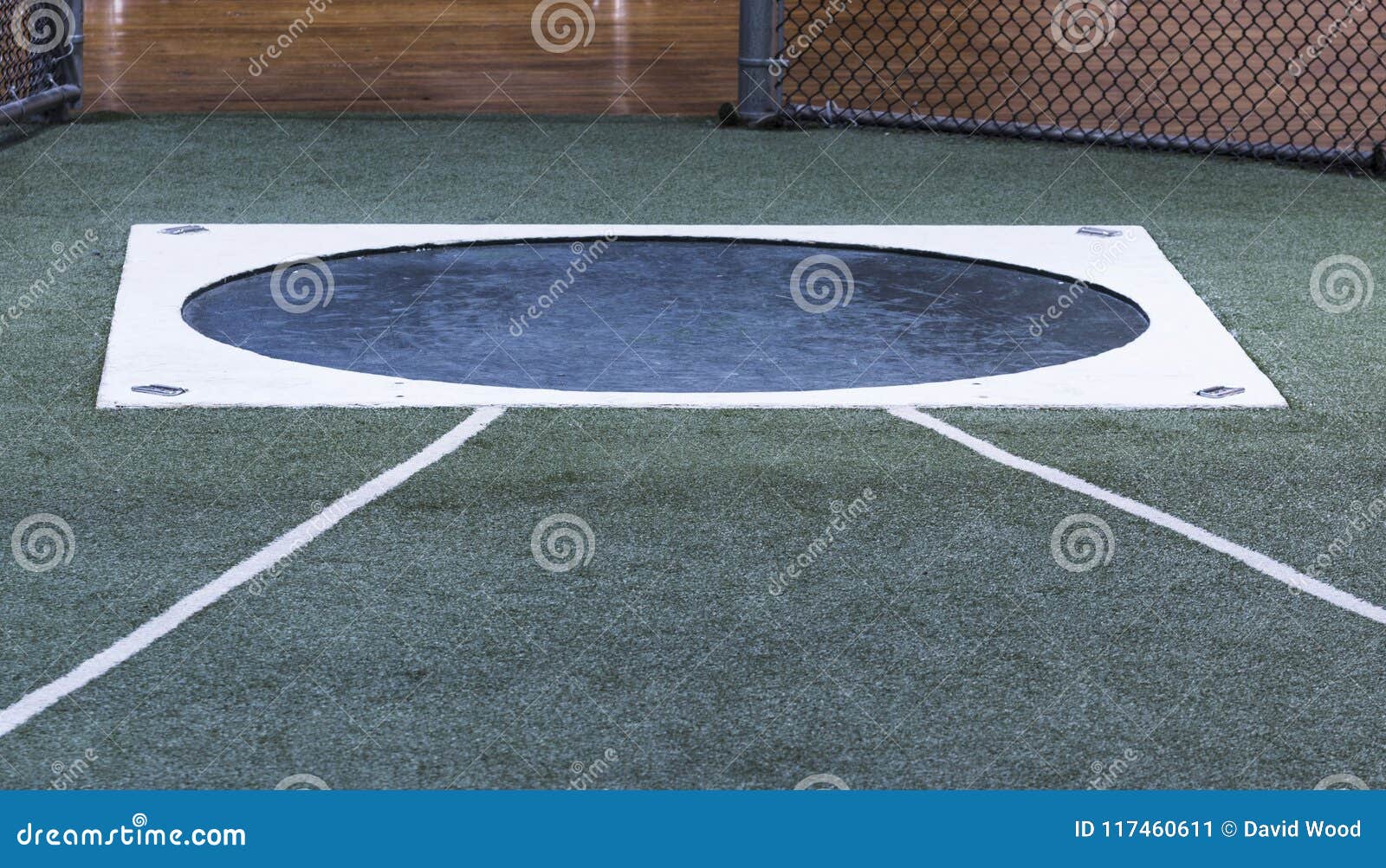 Indoor shot put circle stock image. Image of wight, stadium 117460611