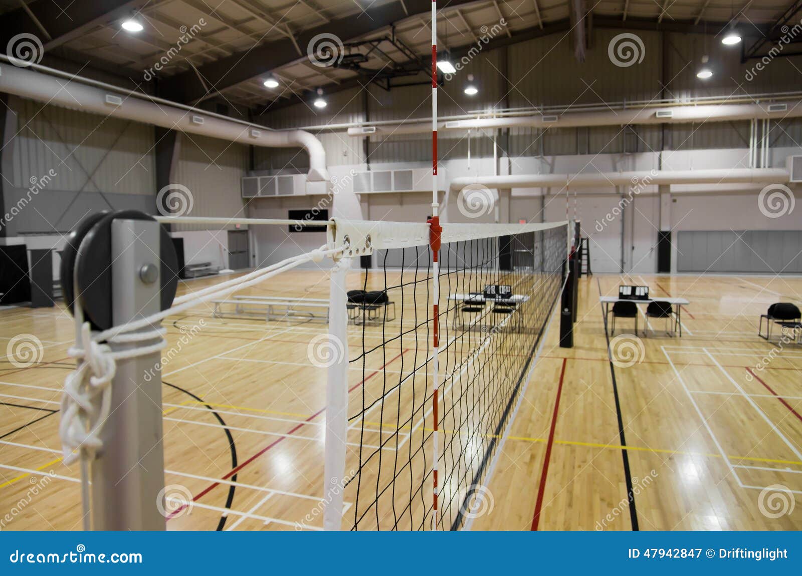 indoor volleyball court