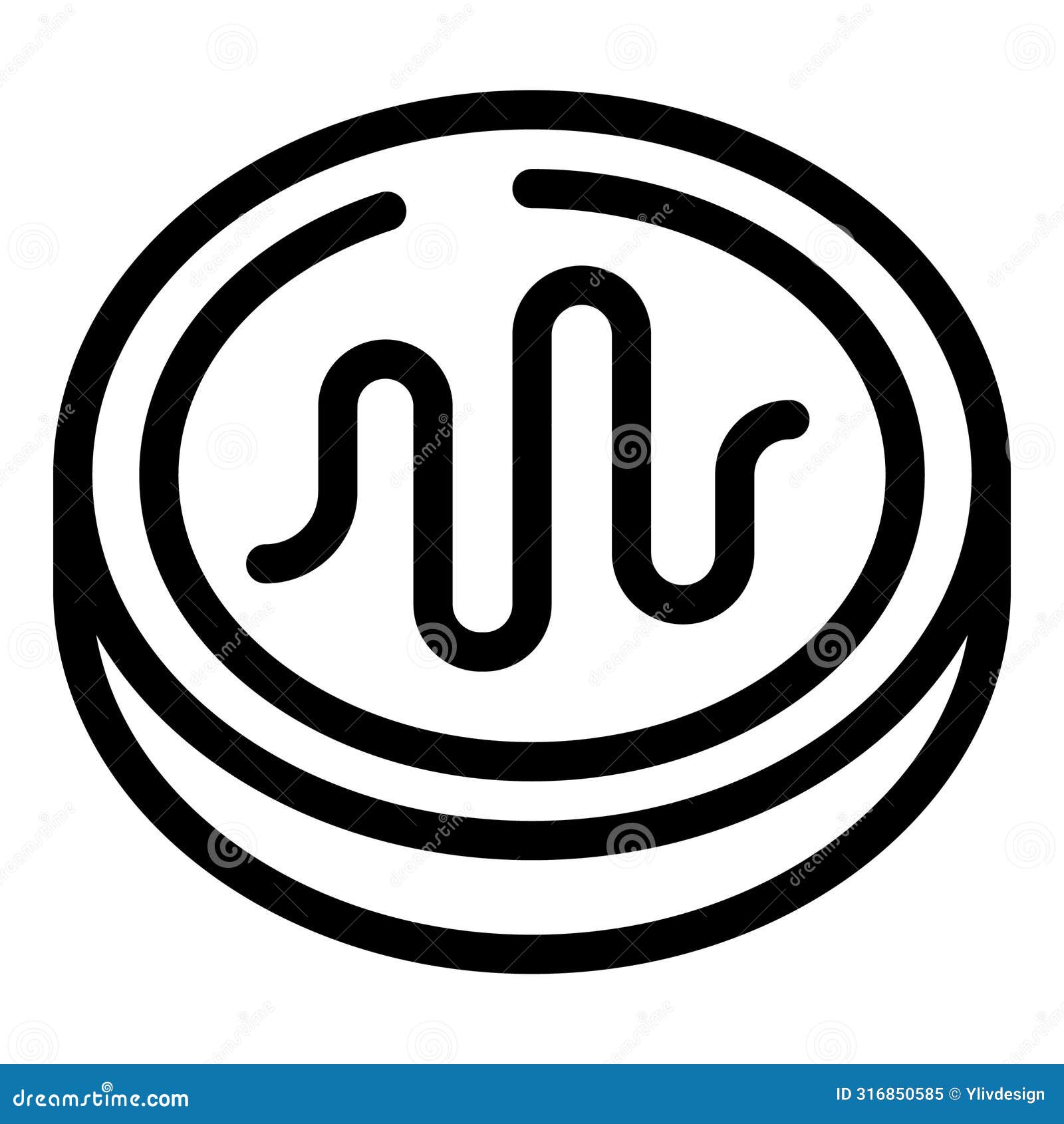 Induction Cooking Surface Icon Outline Vector. Stovetop Device