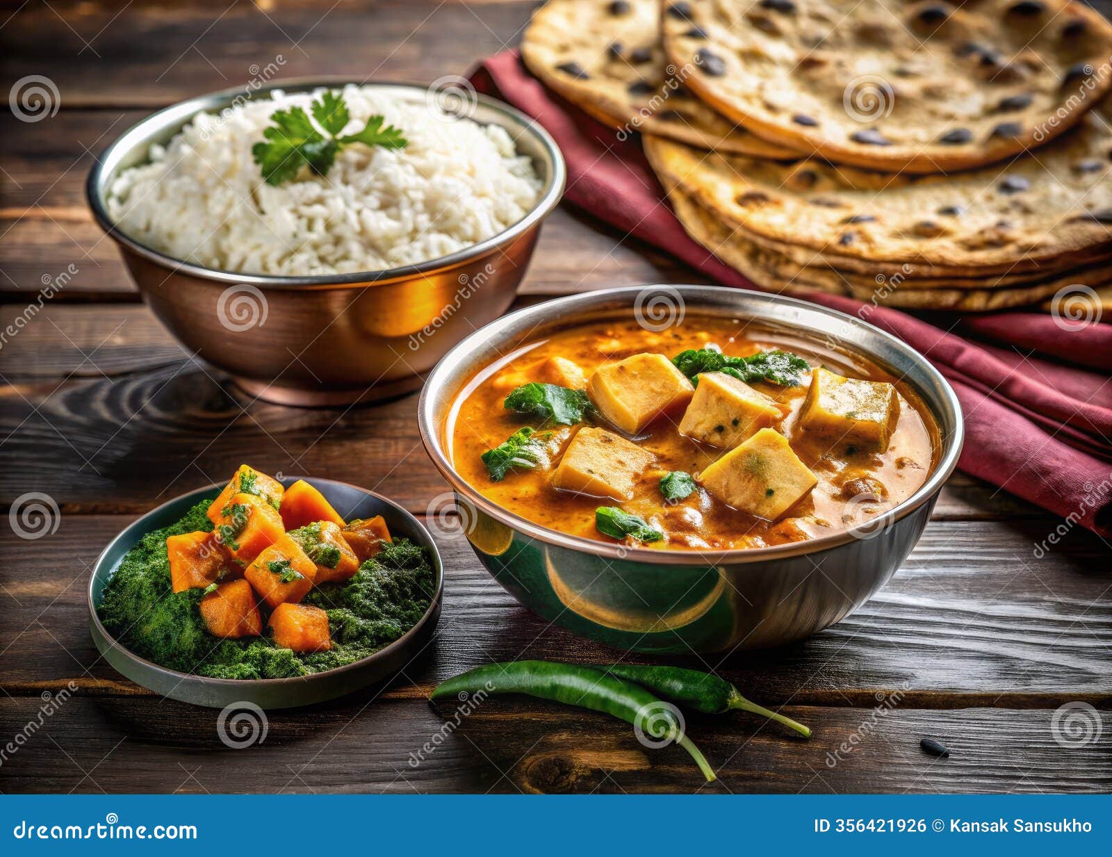 indulge in the creamy delights of paneer butter masala a vegetarian indian feast with saag paneer roti and