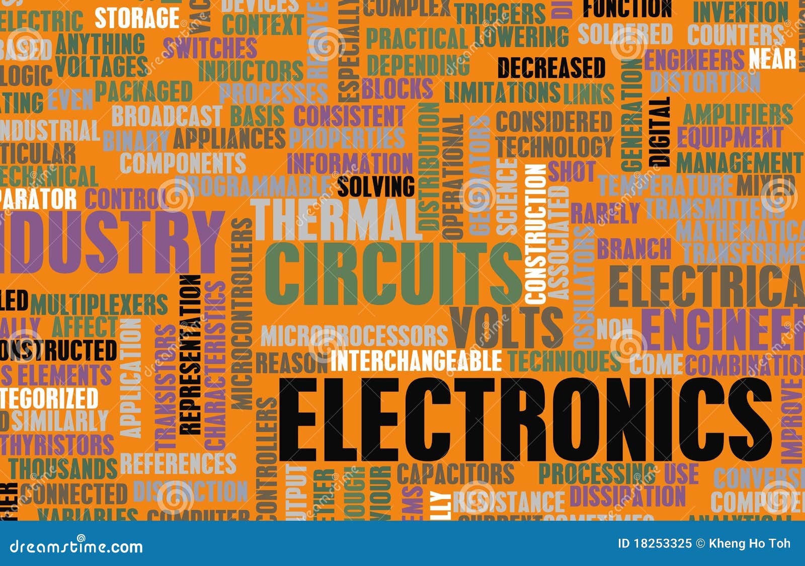 Industria di elettronica illustrazione di stock. Illustrazione di