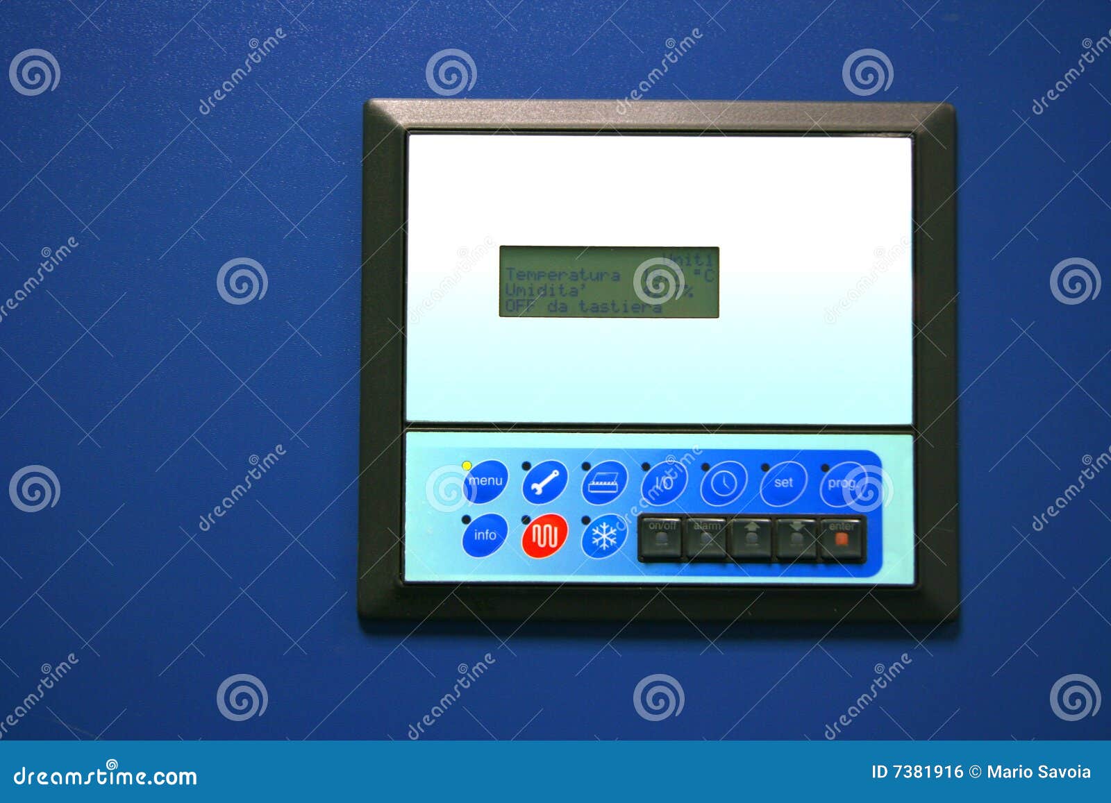 Industrial Air Conditioner Controls and Display Stock Photo Image of