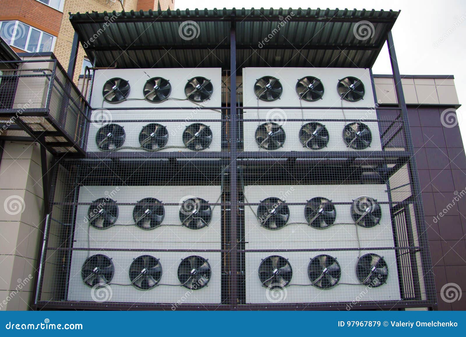 Industrial Air Conditioners. Stock Image Image of system, split 97967879