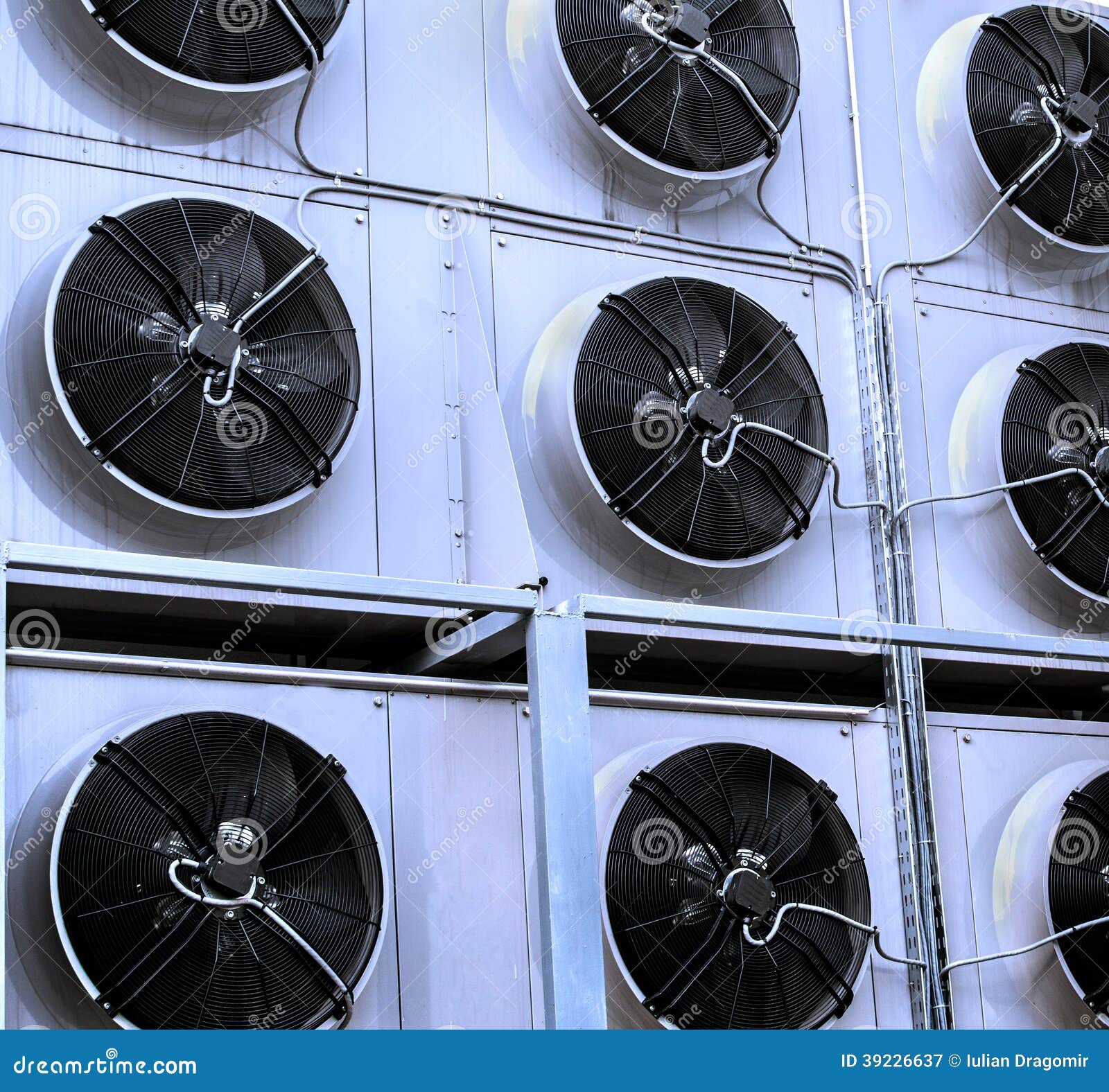 Industrial Air Conditioning Stock Image Image of fans, system 39226637
