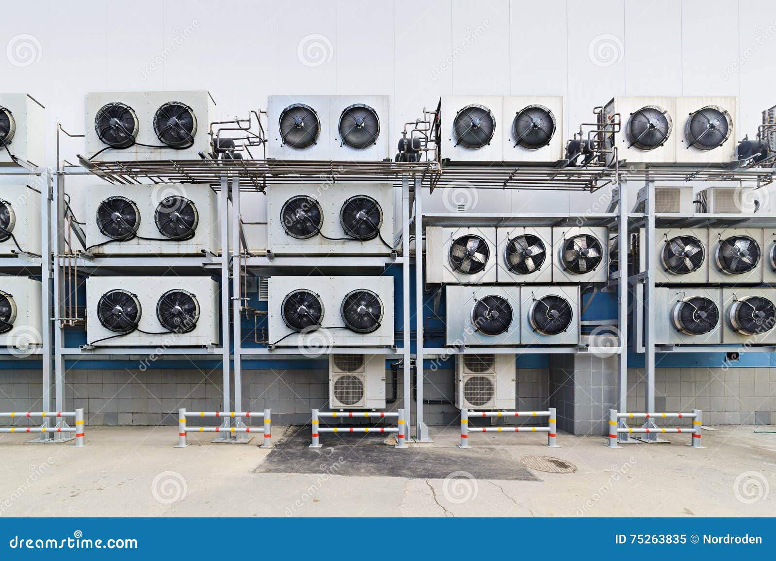 Industrial Air Conditioning Units. Stock Image Image of equipment