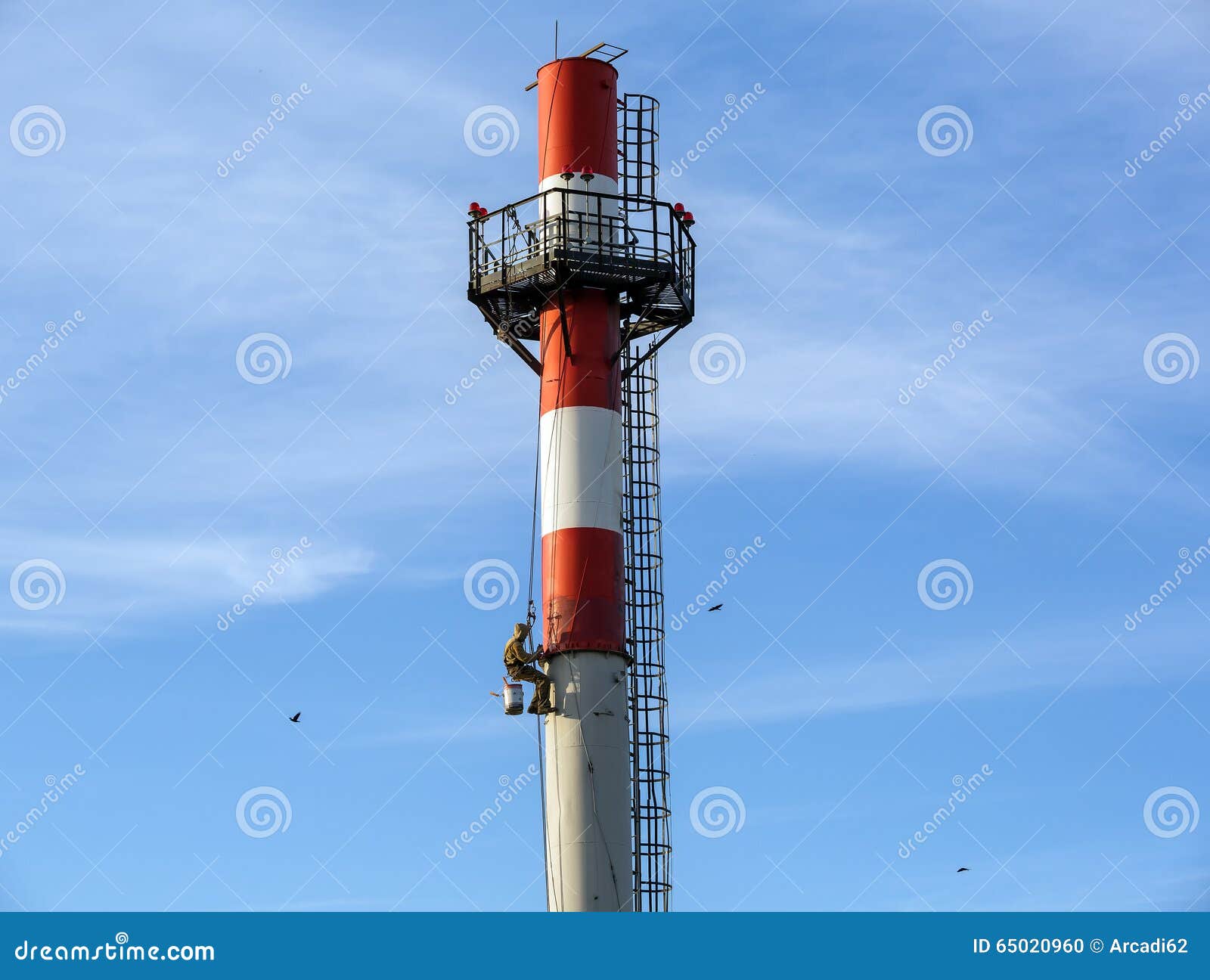 Industrial alpinism stock photo. Image of dangerous, insurance - 65020960