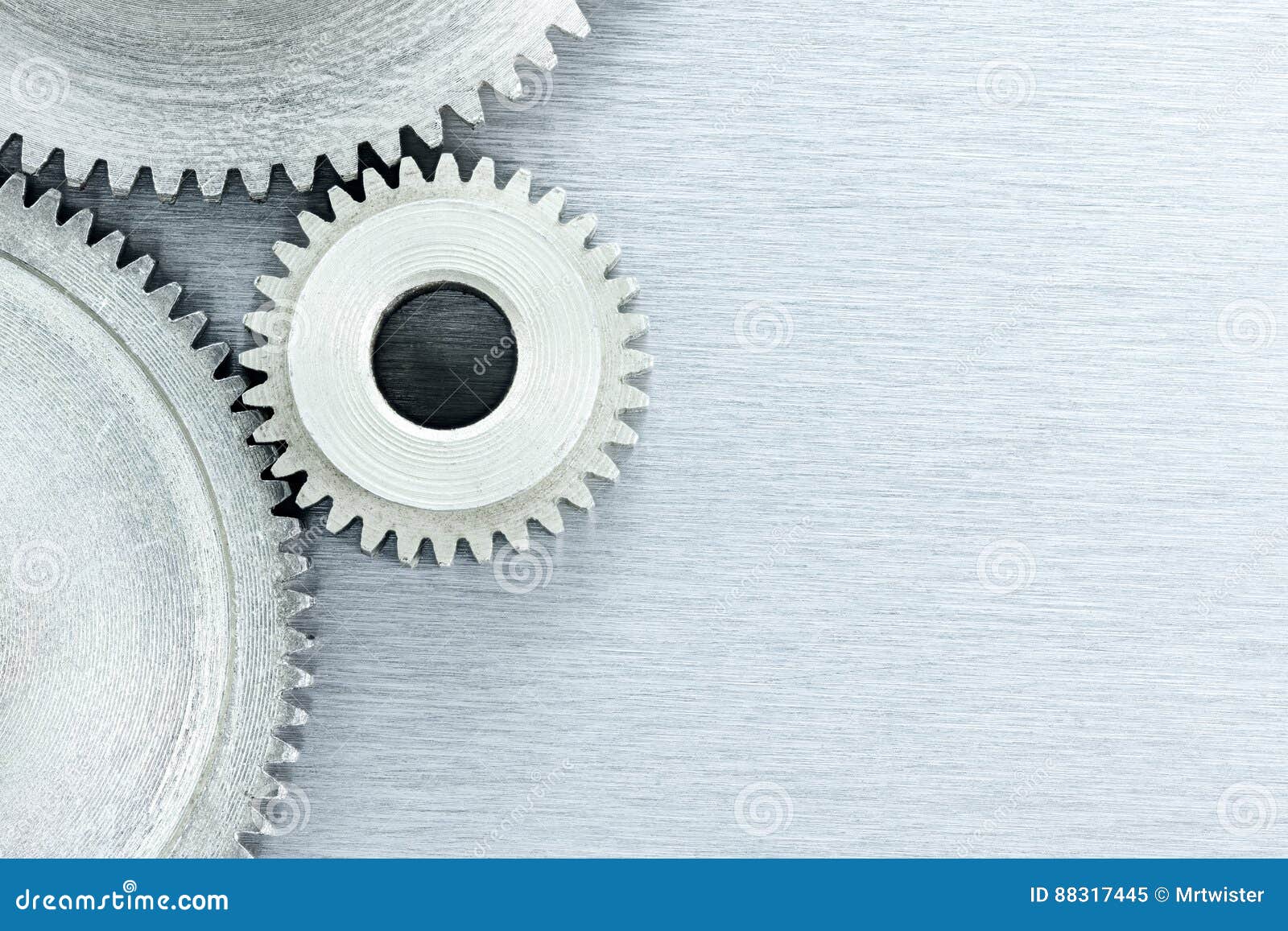 Industrial Background with Set of Metal Gears Stock Image Image of