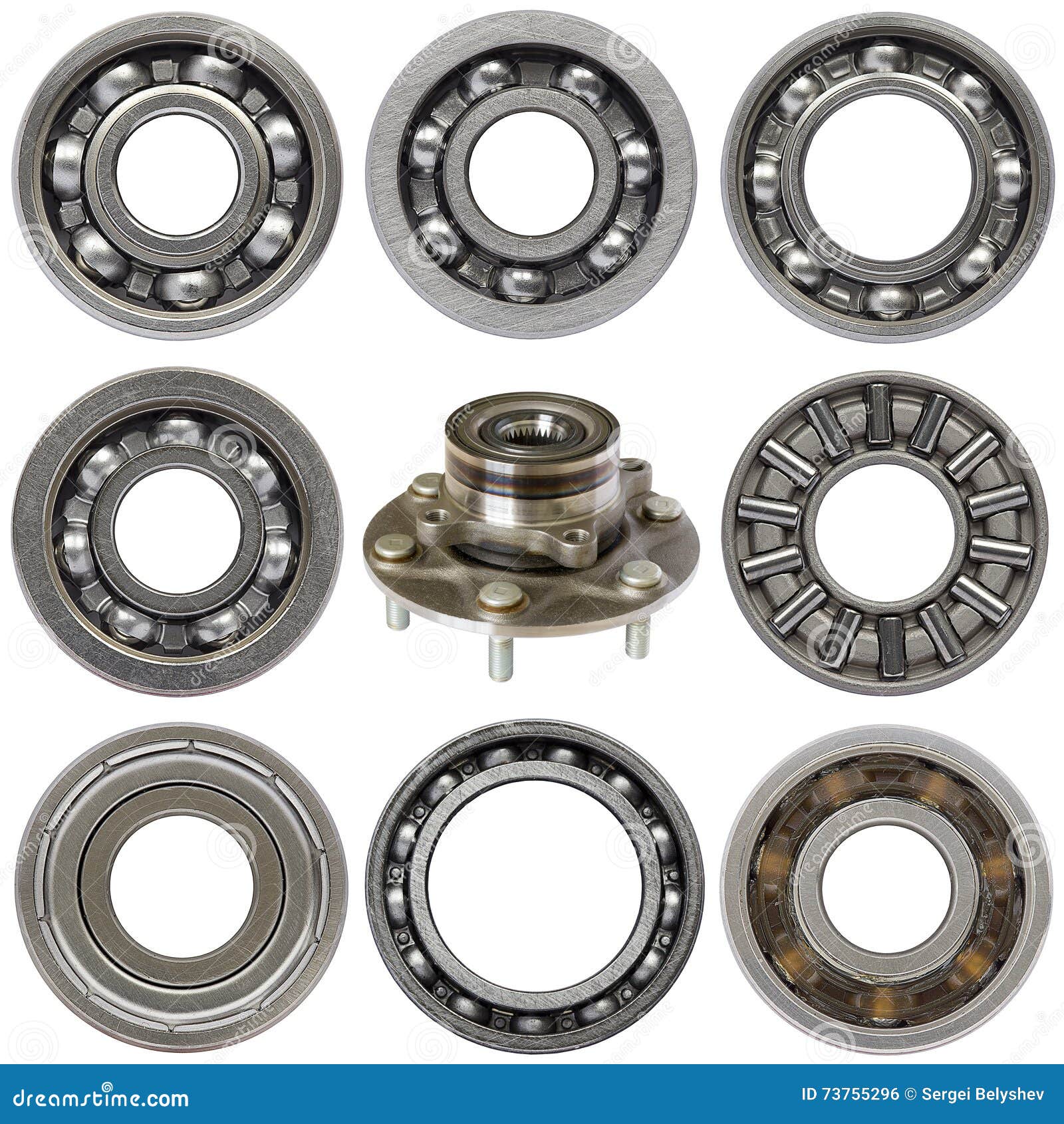 Industrial Ball Bearings Set Stock Photo Image of circle, machinery