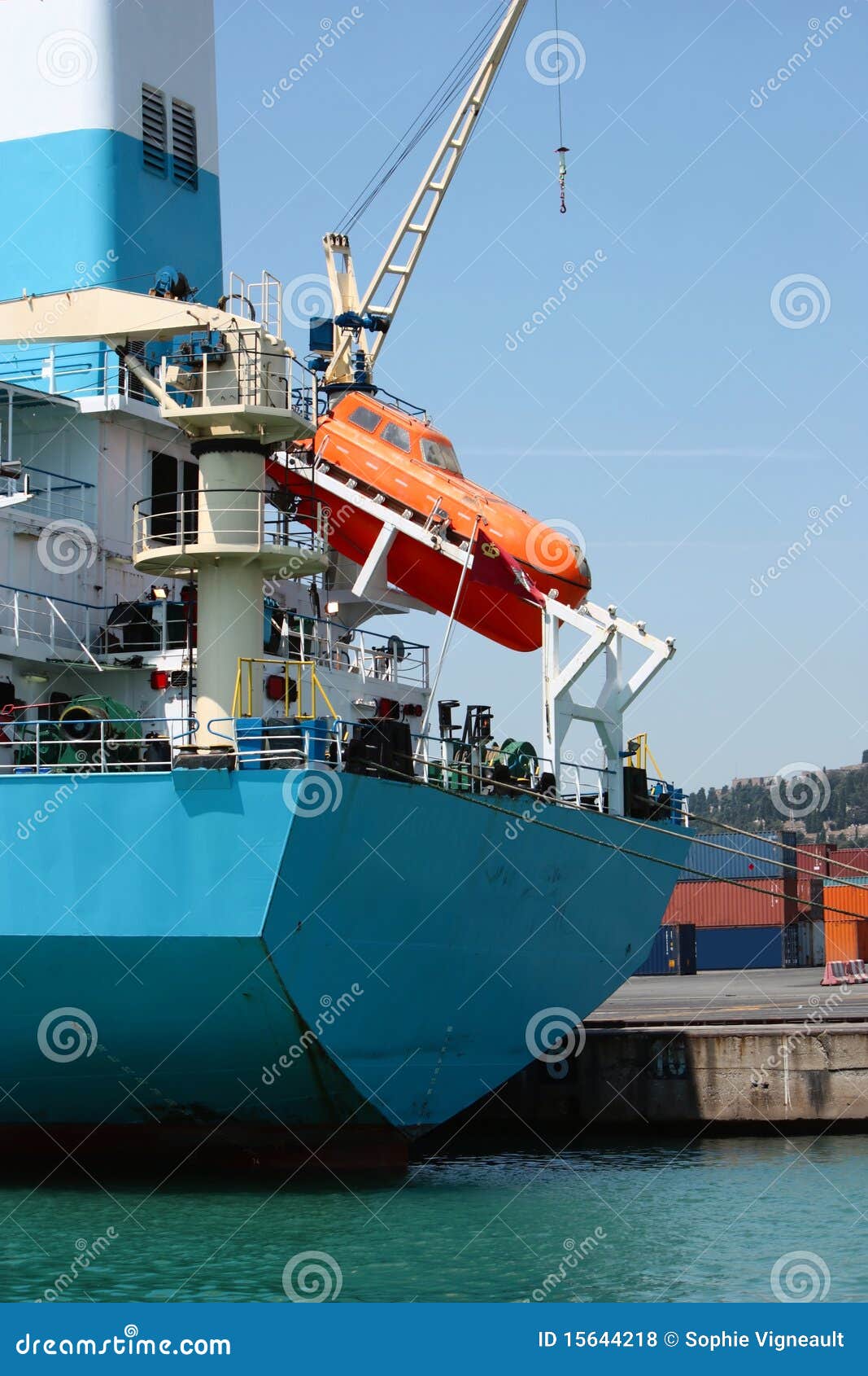 Industrial Boat and Machinery at Port Stock Photo Image of transport