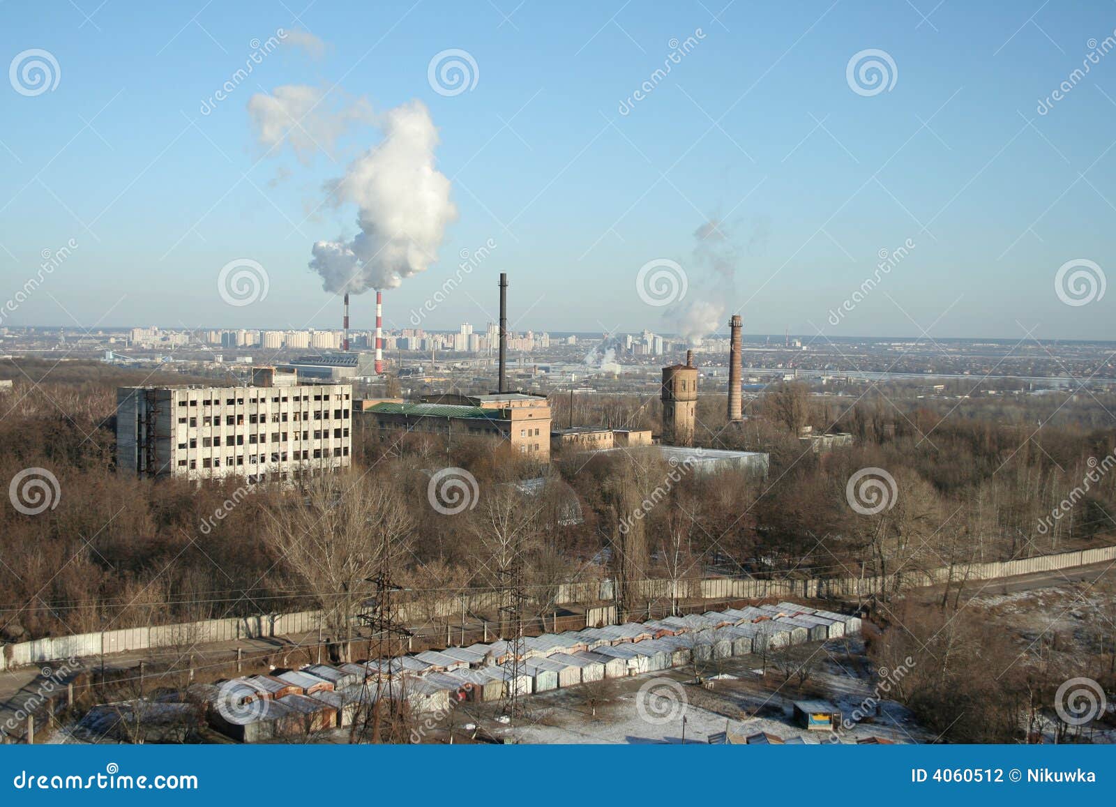Industrial city stock photo. Image of landscape, stuffy 4060512