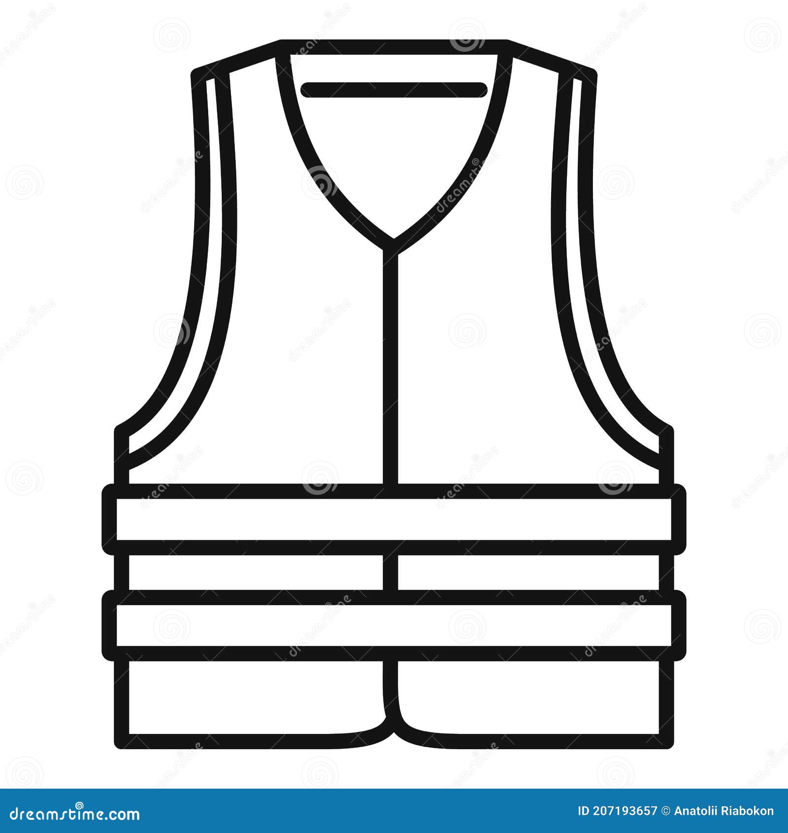 Industrial Climber Vest Icon, Outline Style Stock Illustration ...