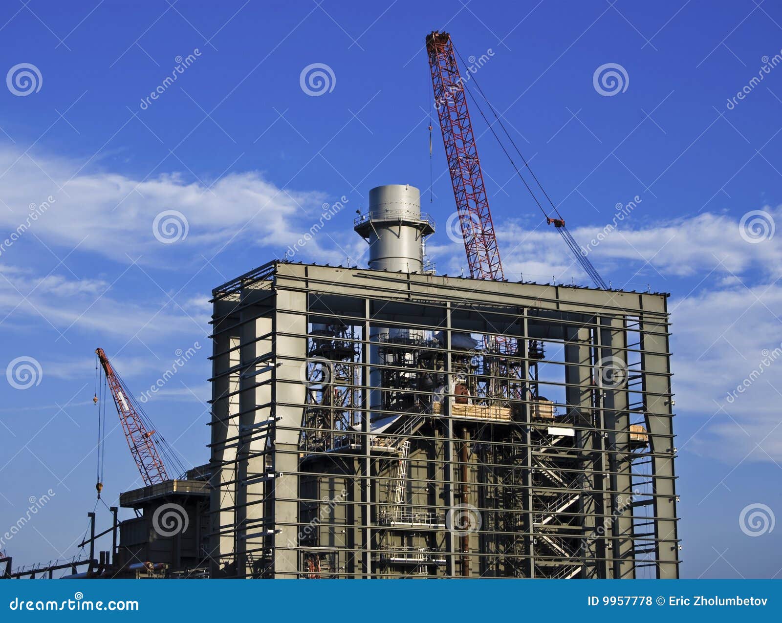 Industrial Construction stock photo. Image of cranes, frame 9957778