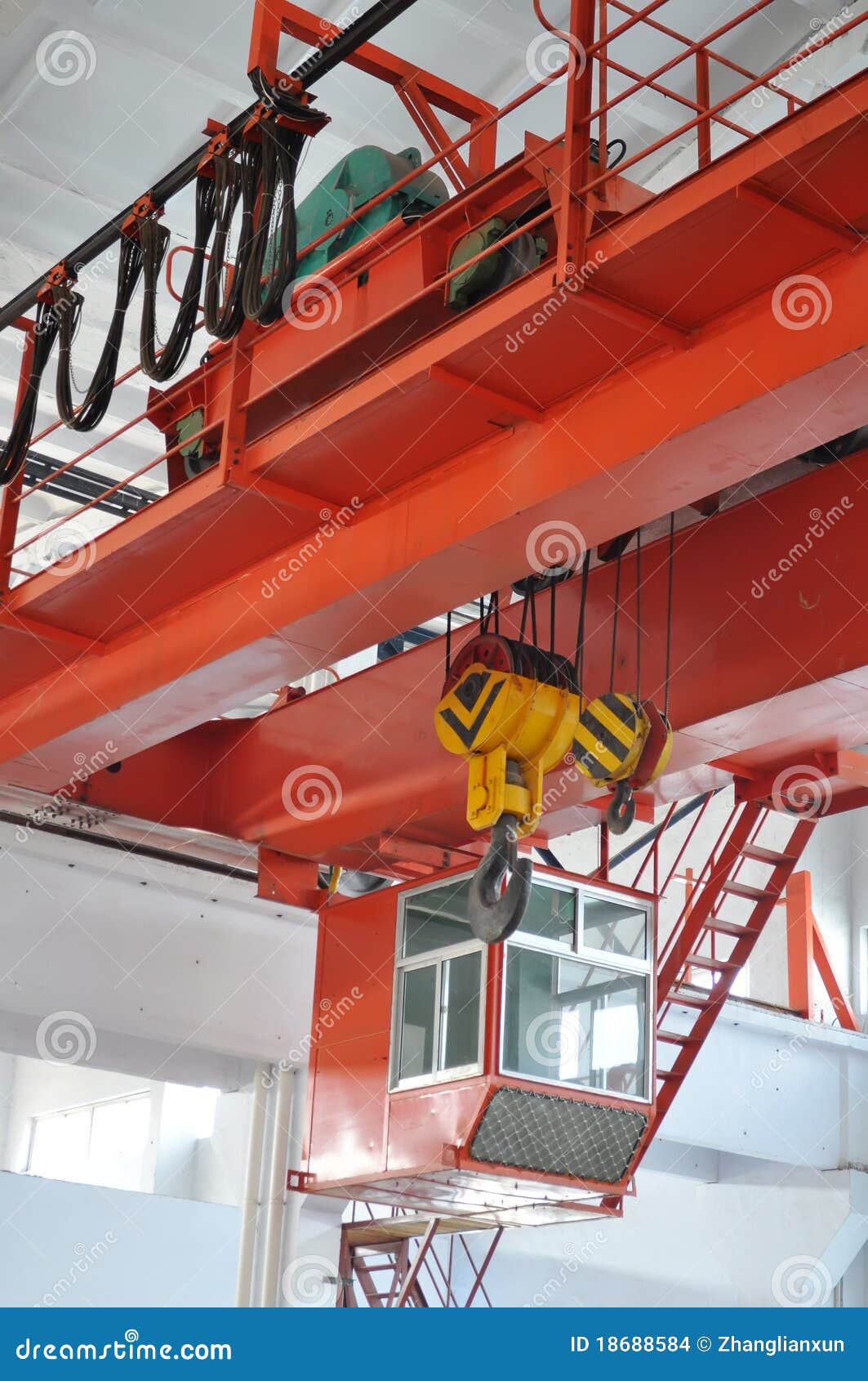 Industrial Crane stock photo. Image of construction, elevator 18688584