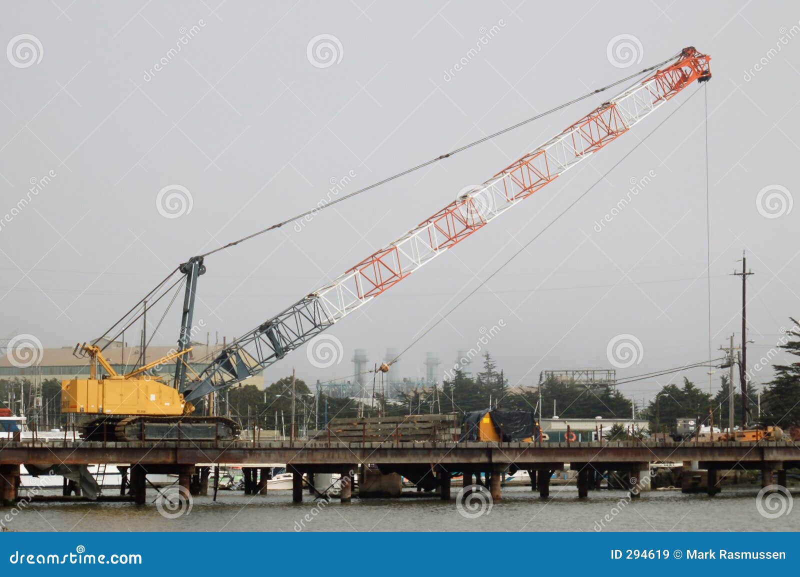 Industrial Crane stock image. Image of lift, moss, industry 294619