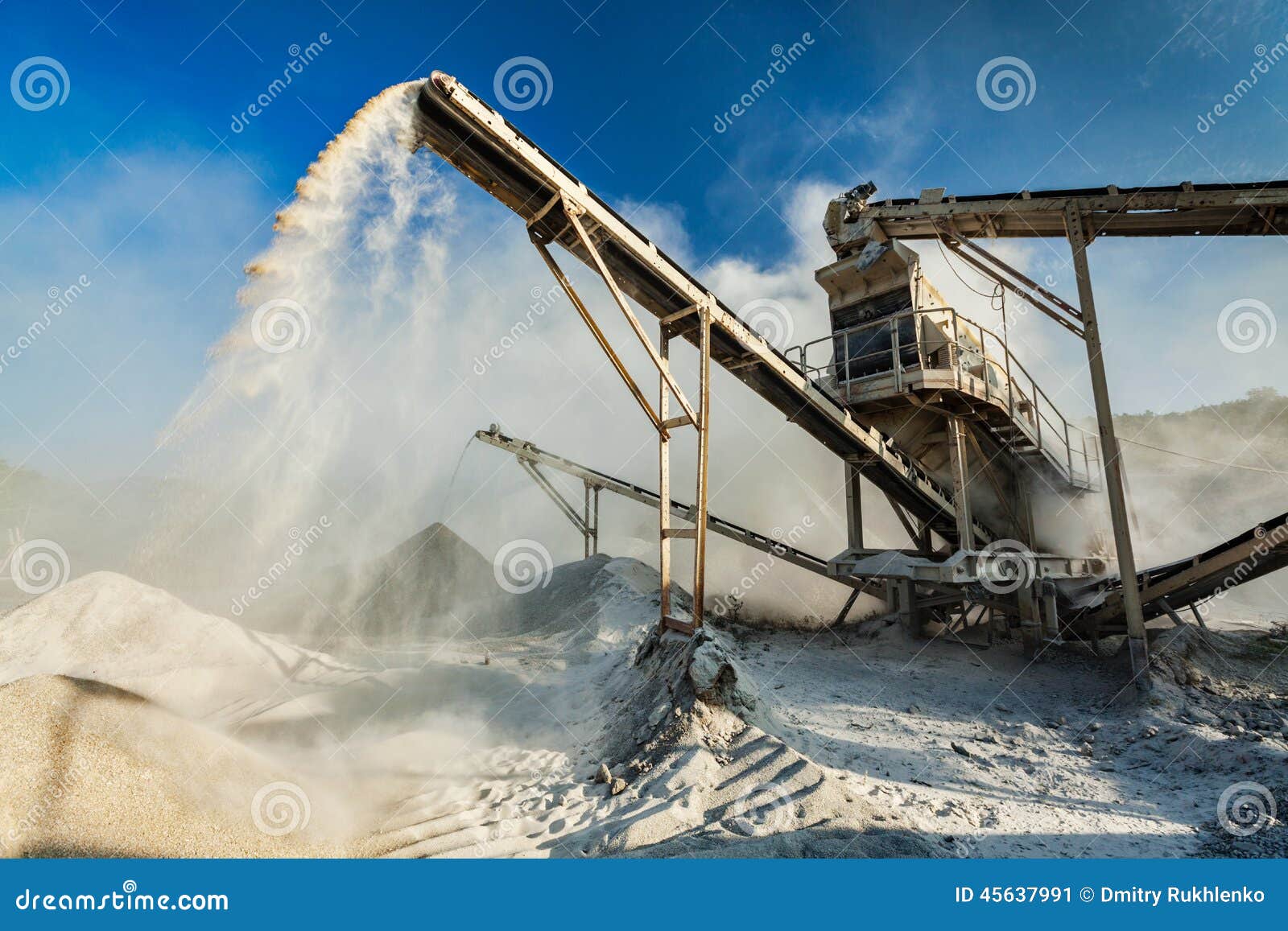 Industrial Crusher - Rock Stone Crushing Machine Stock Image - Image of