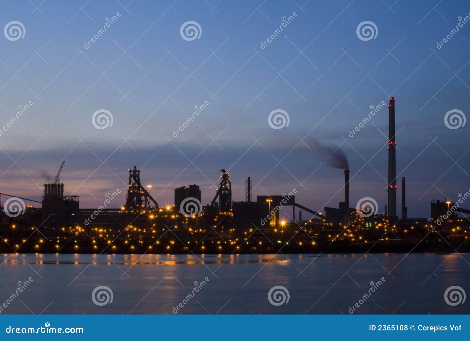 Industrial Dawn stock photo. Image of blue, furnace, cokes 2365108