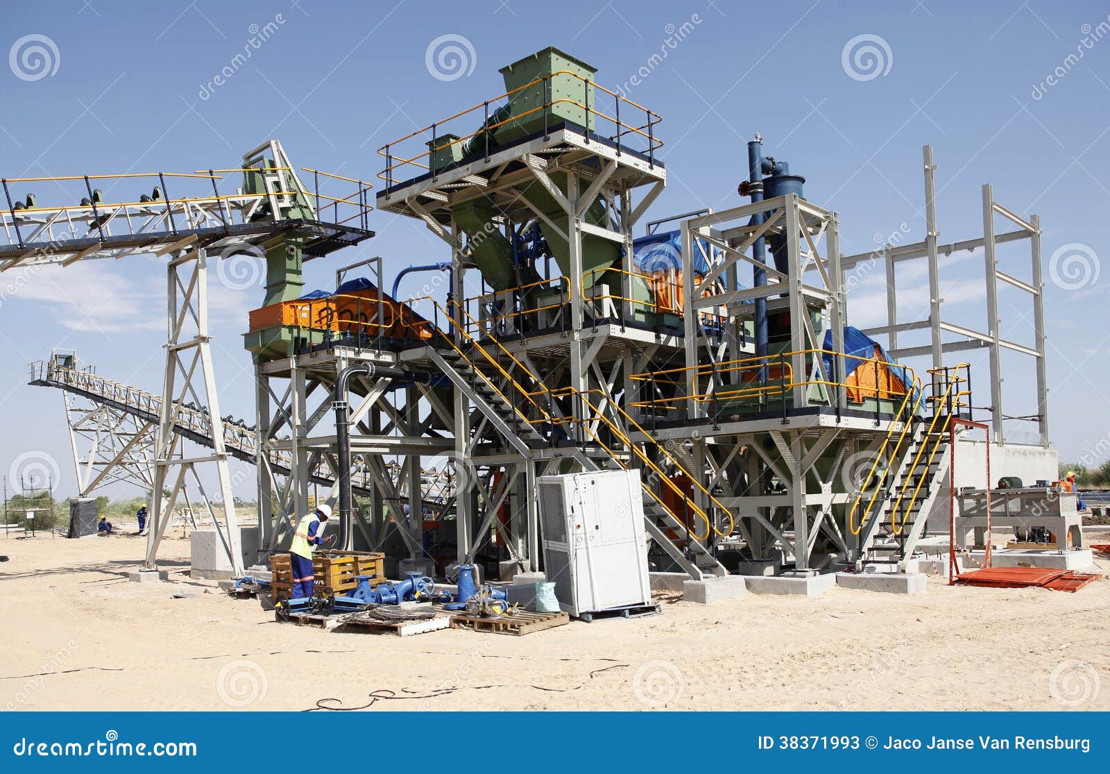 Industrial Diamond Mining Plant Under Construction Stock Image Image