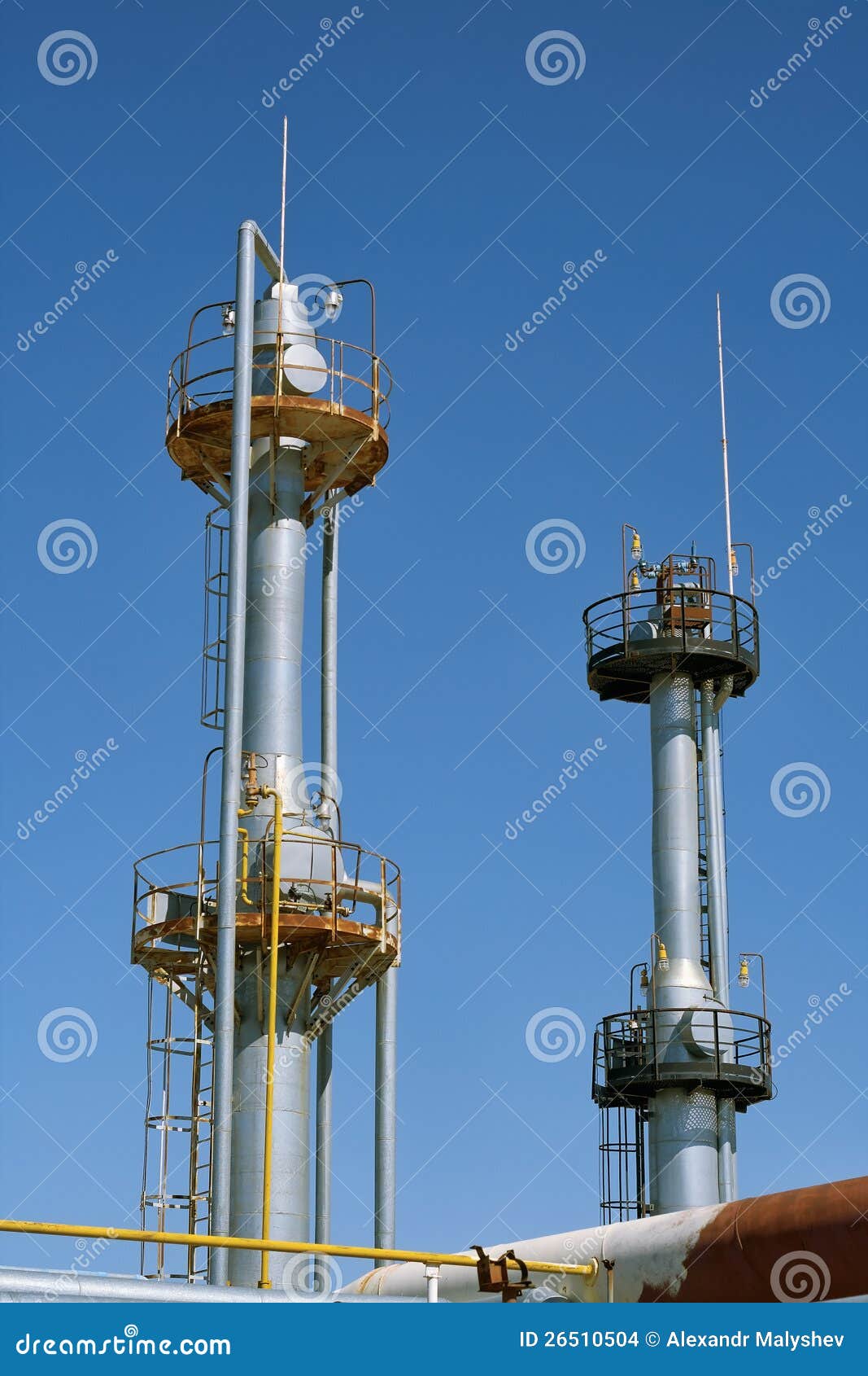 Industrial Distillation Column. Stock Photo Image of industry