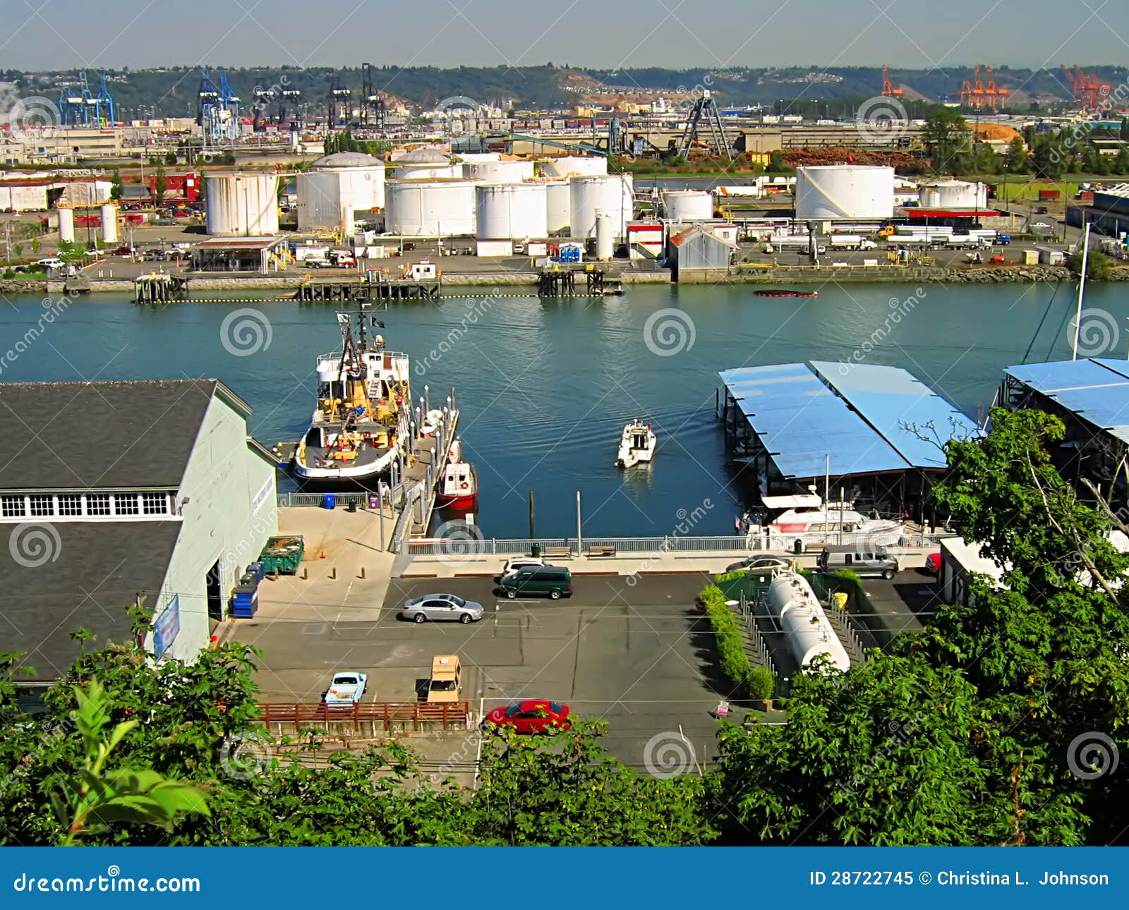 Industrial District stock image. Image of coast, industrial 28722745